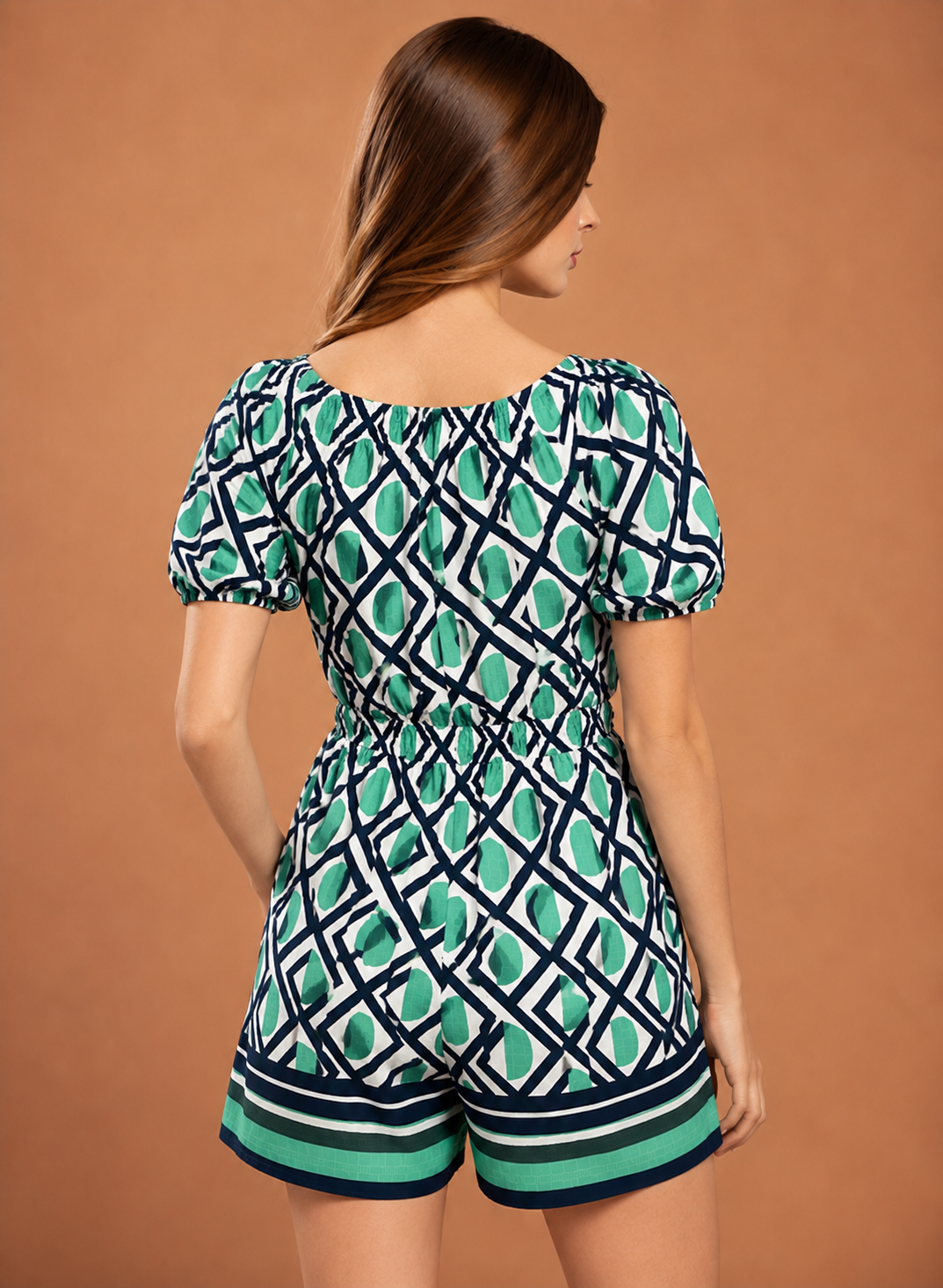 Women Green Casual Playsuit
