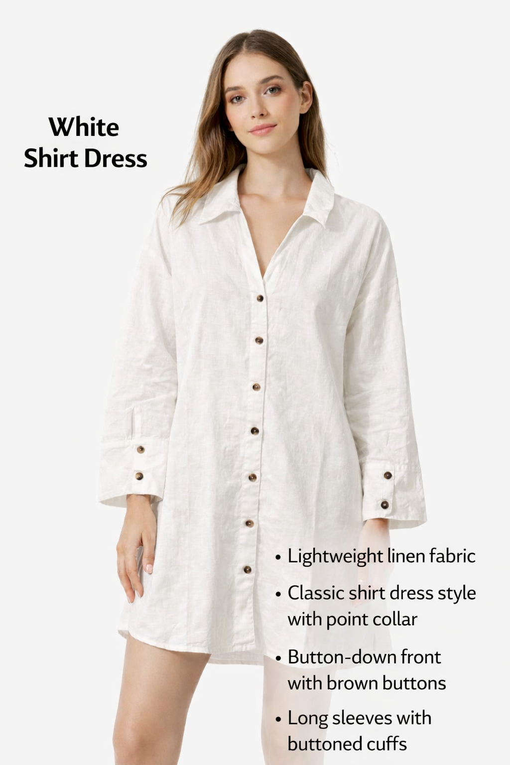 Women White Mini Dress