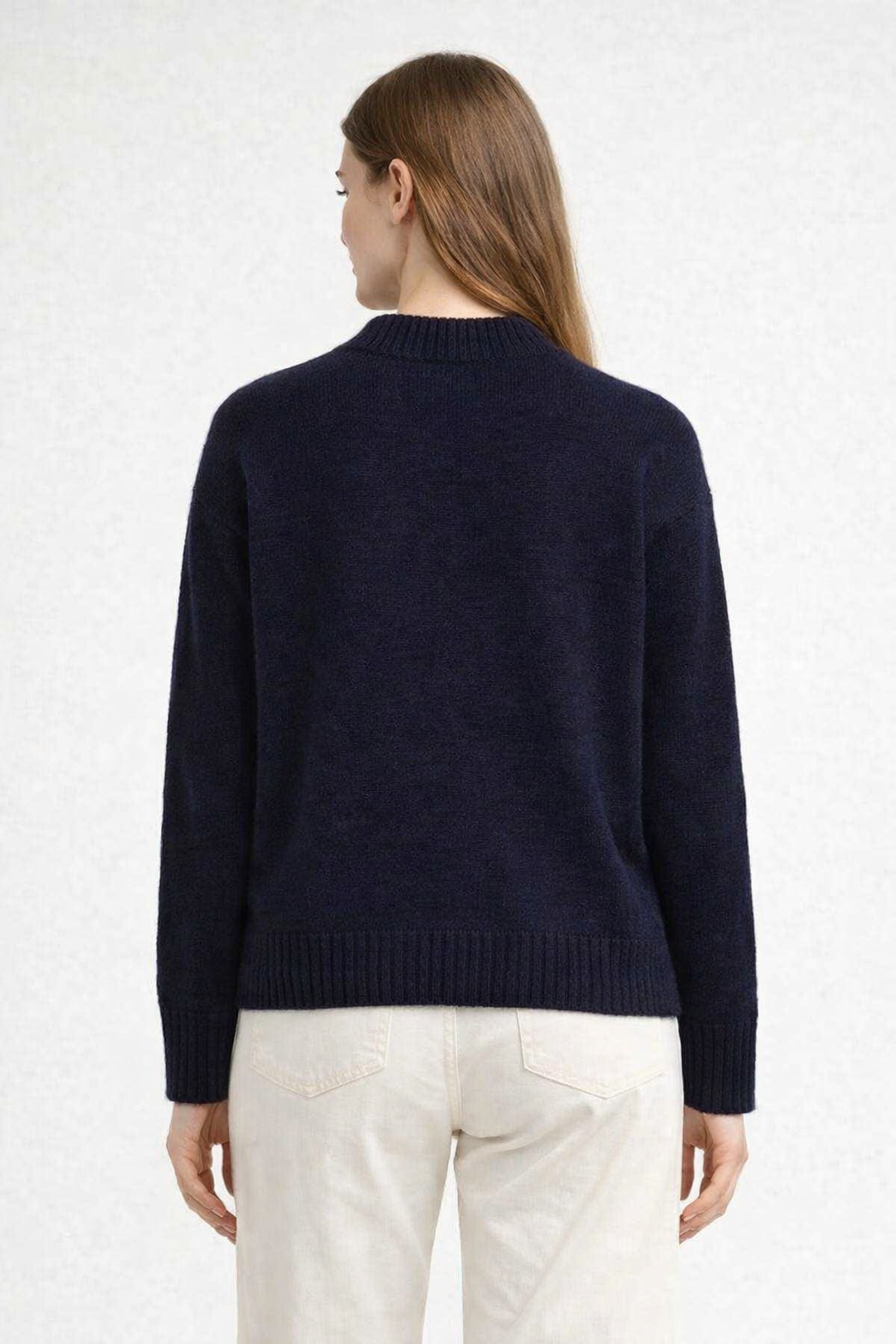 Women Blue Knit Sweater