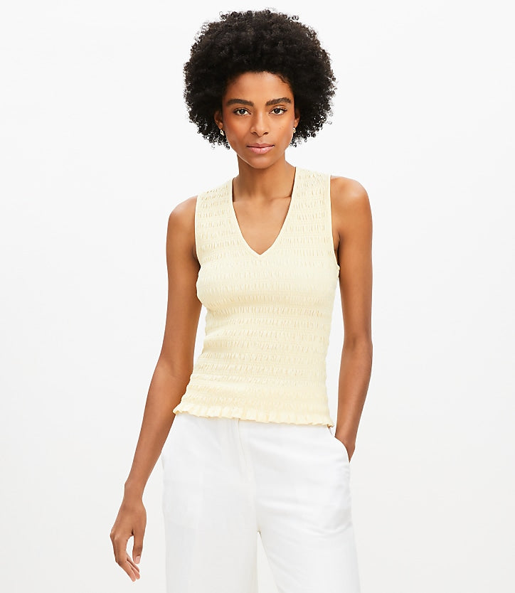 Women Yellow V-Neck Textured Top