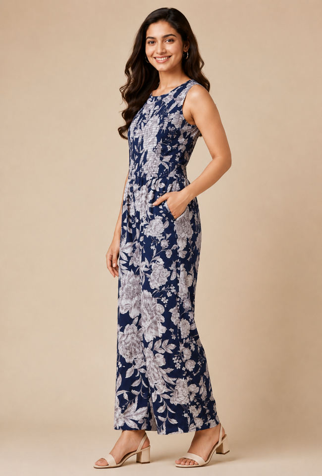 Women Multi Wide Leg Jumpsuit