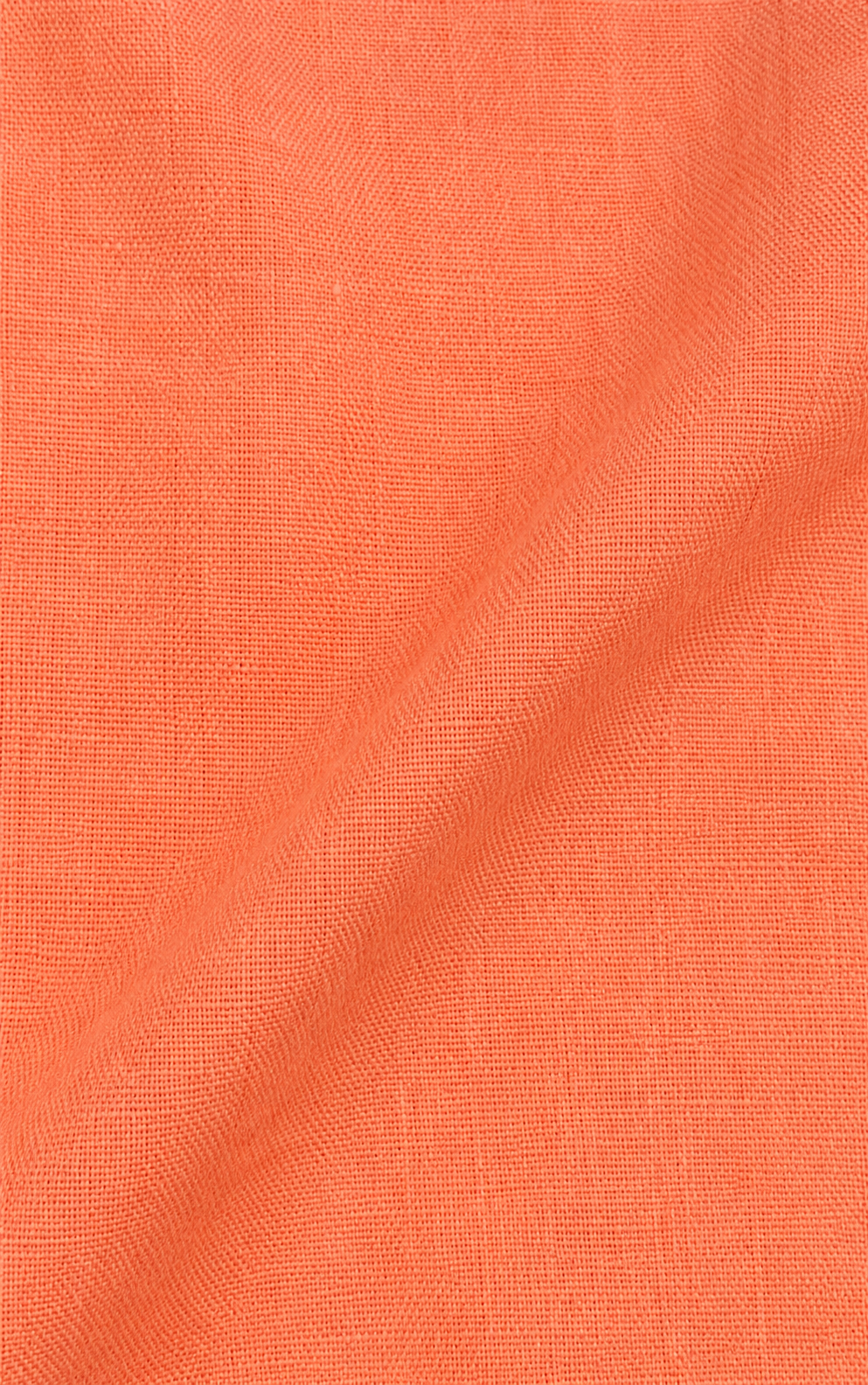 Women Orange Cotton Midi Dress