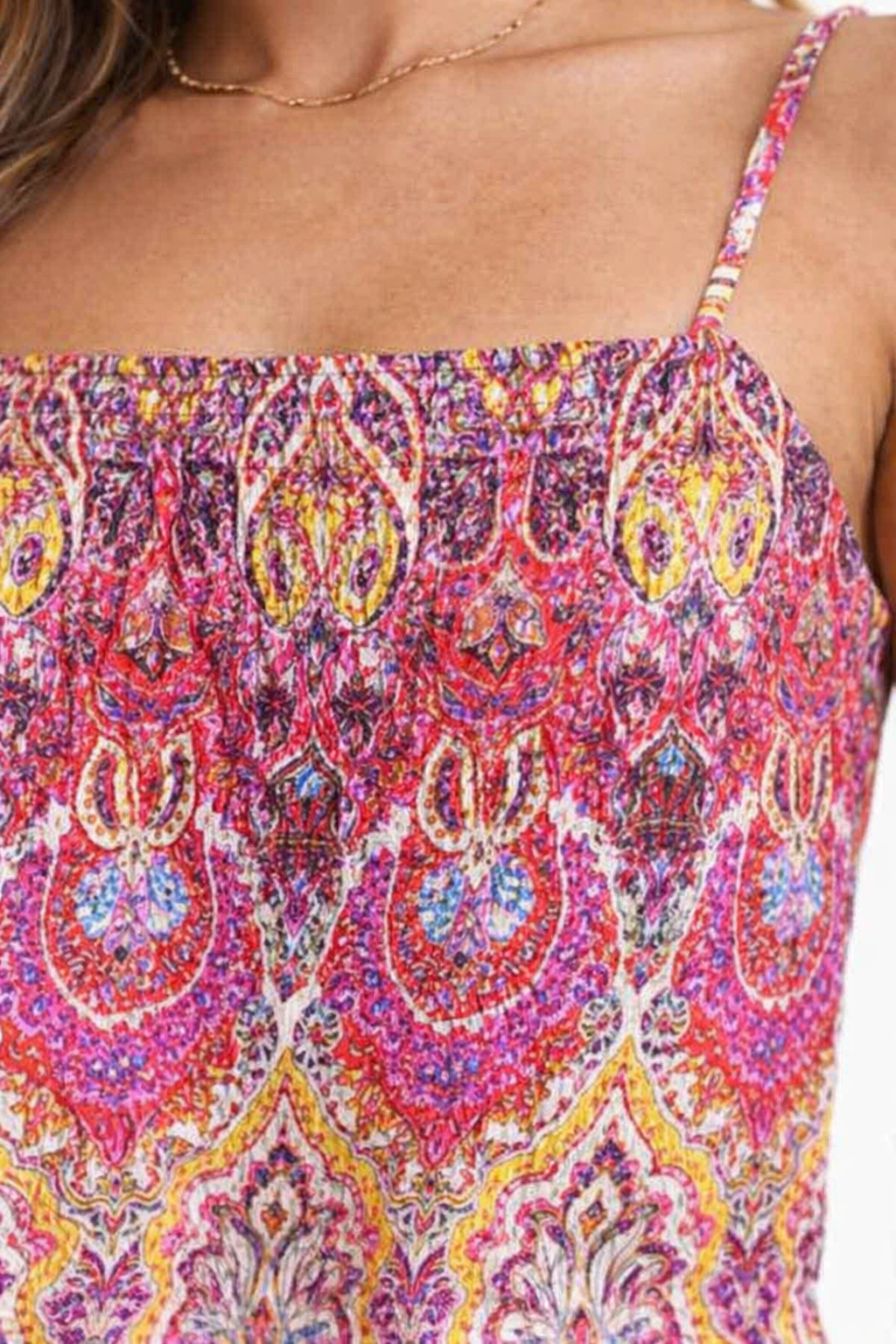 Women Multi Strappy Cotton Top