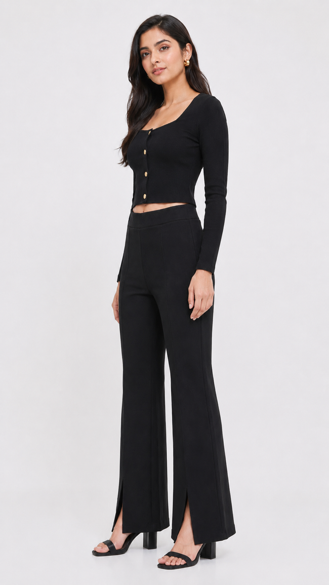 Women Black Co-Ord Set