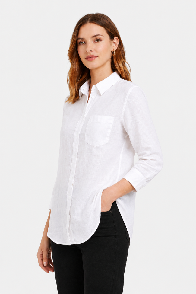 Women White Casual Shirt