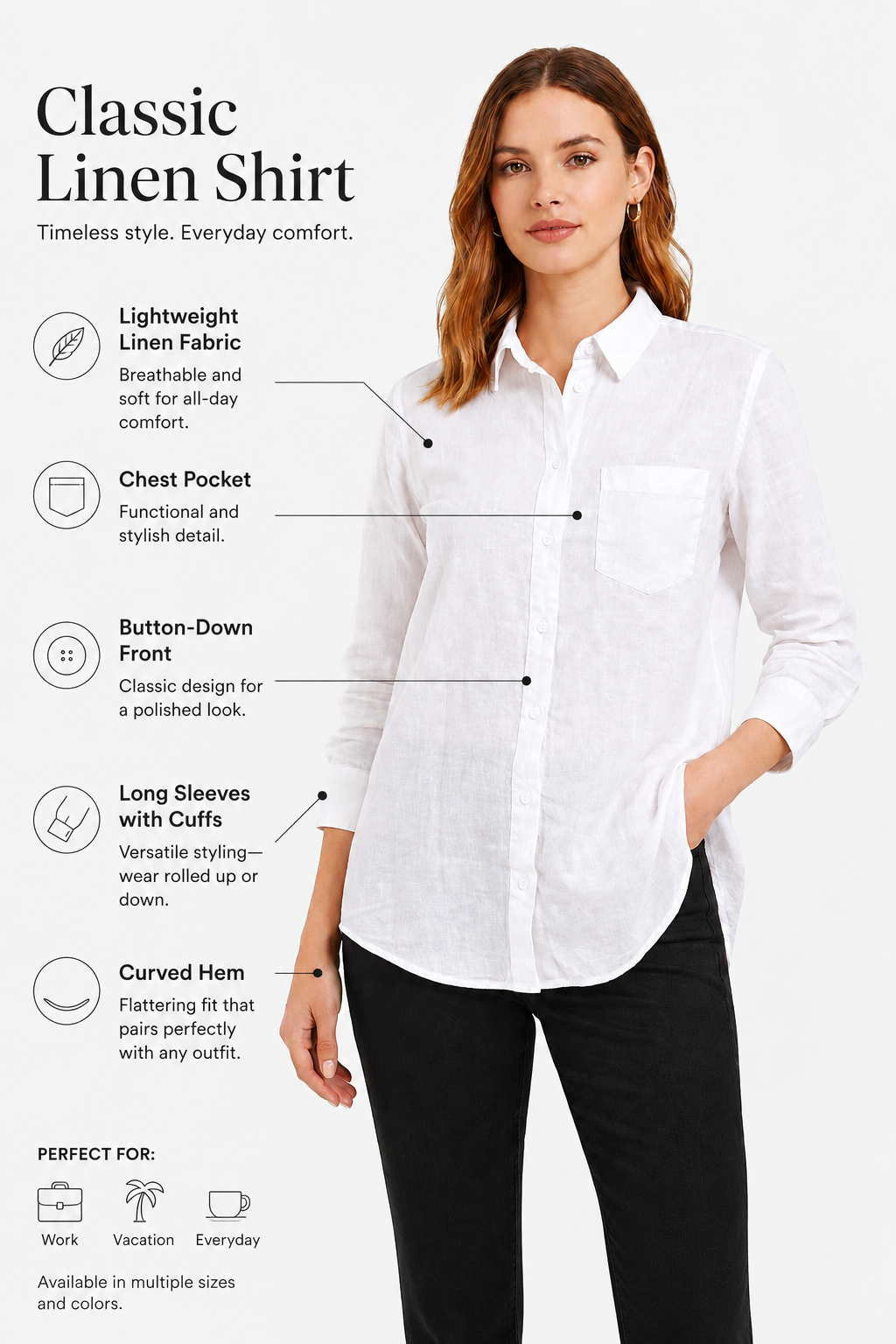 Women White Casual Shirt