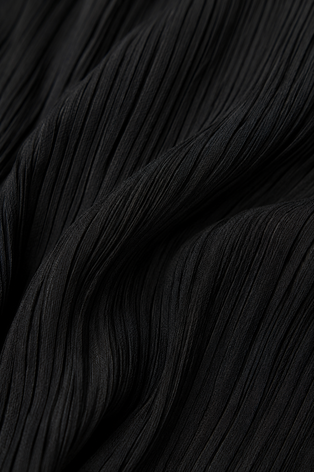 Women Black Pleated Midi Dress