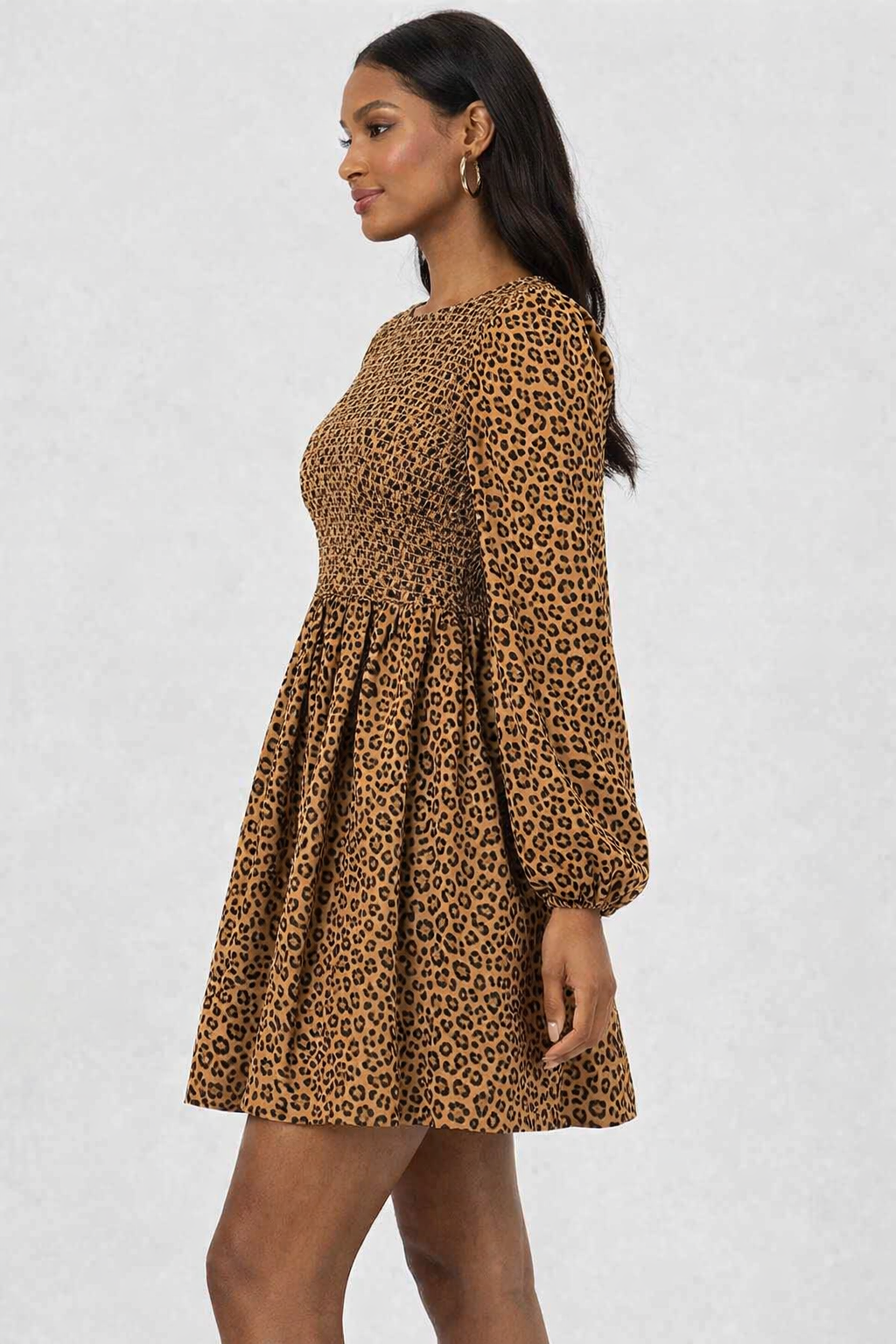 Women Brown Mini Dress