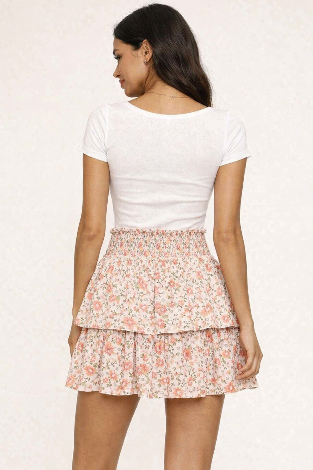 Women Multi Tiered Mini Skirt