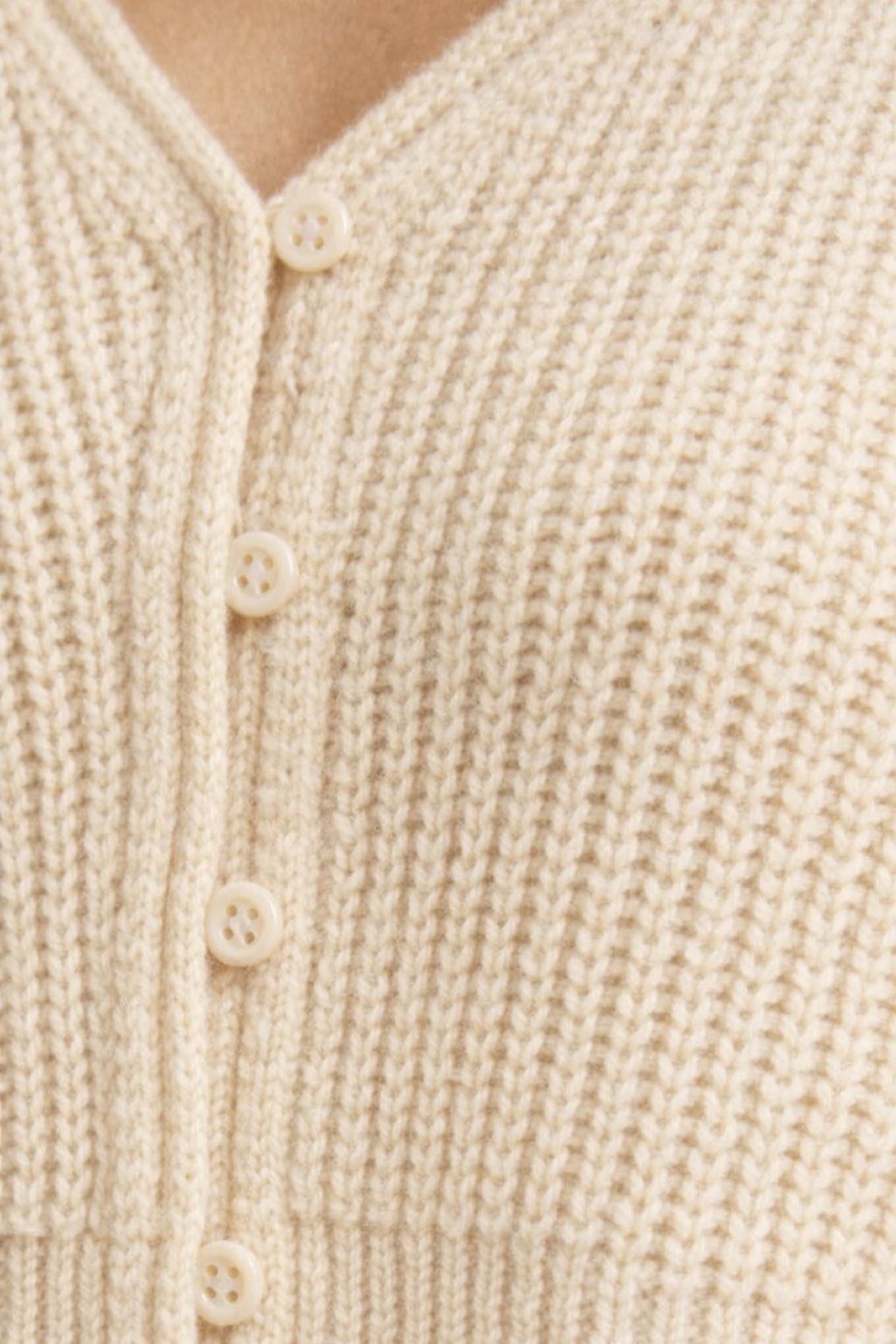 Women Cream Crop Cardigan