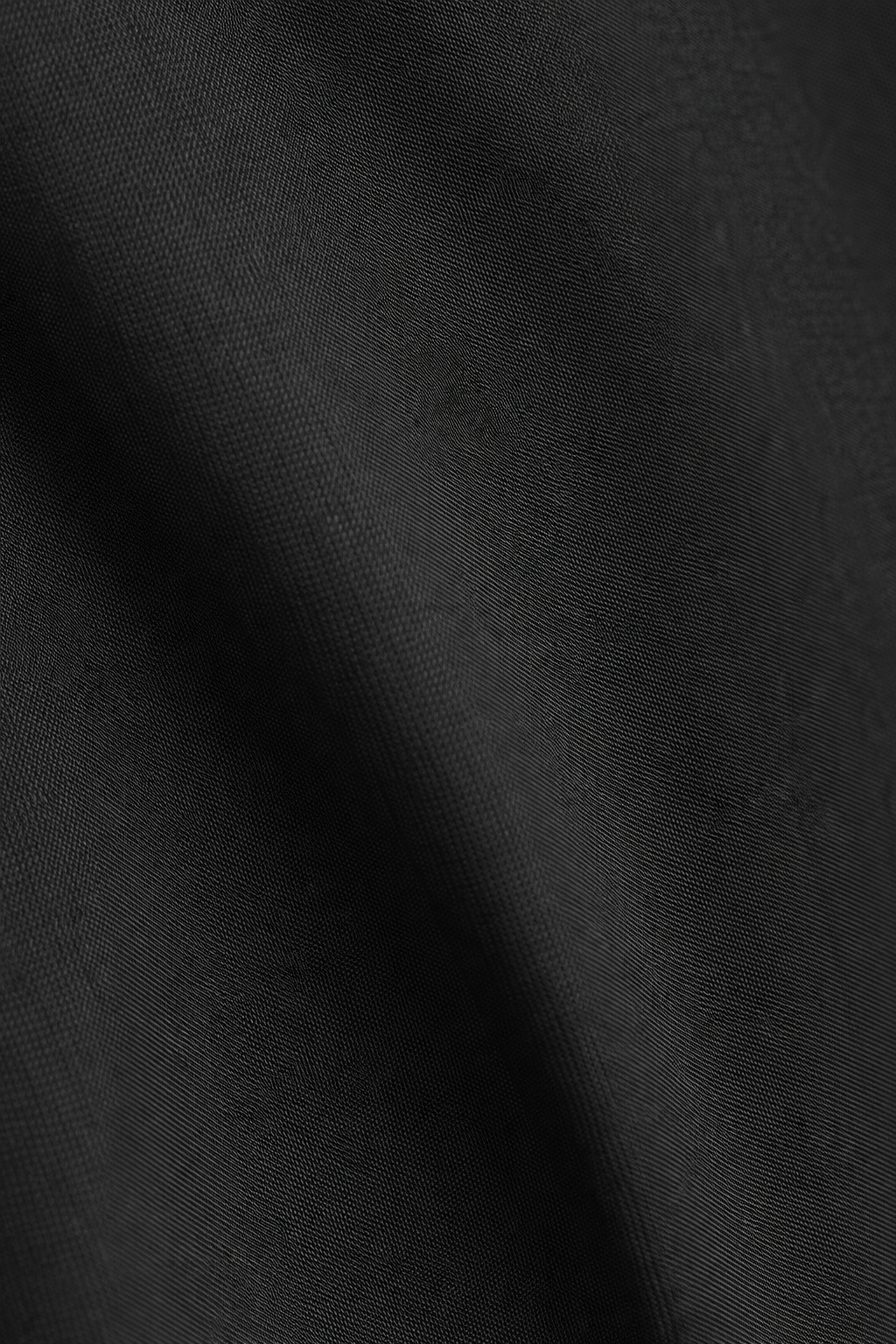 Women Black Cotton Midi Dress