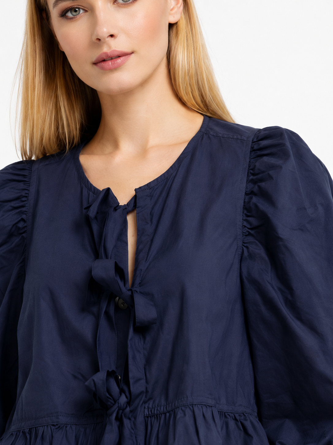 Women Blue Peplum Top