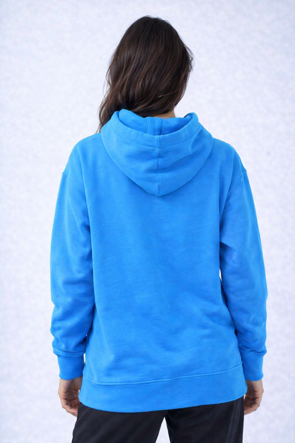 Women Blue Hooded Sweatshirt