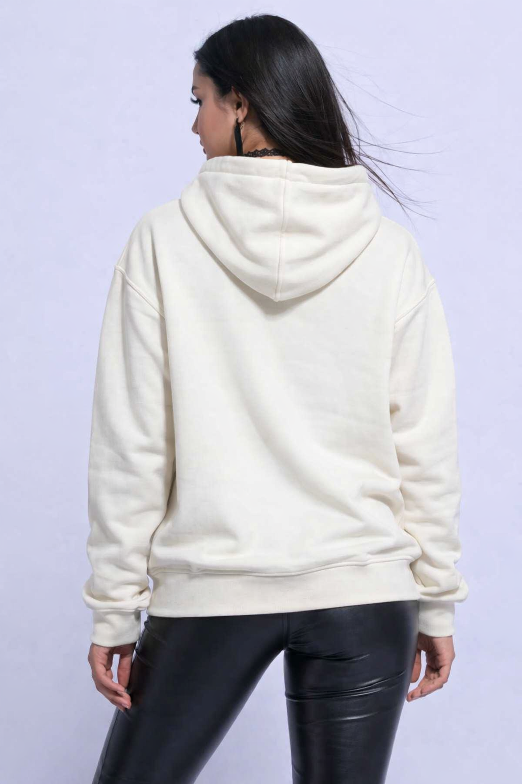 Women Green Hooded Sweatshirt