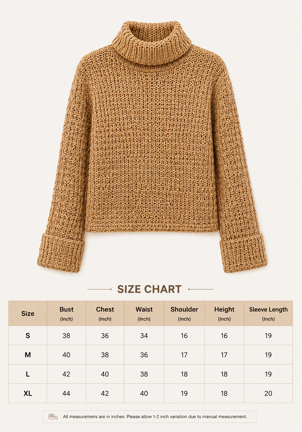 Women Brown Knit Sweater