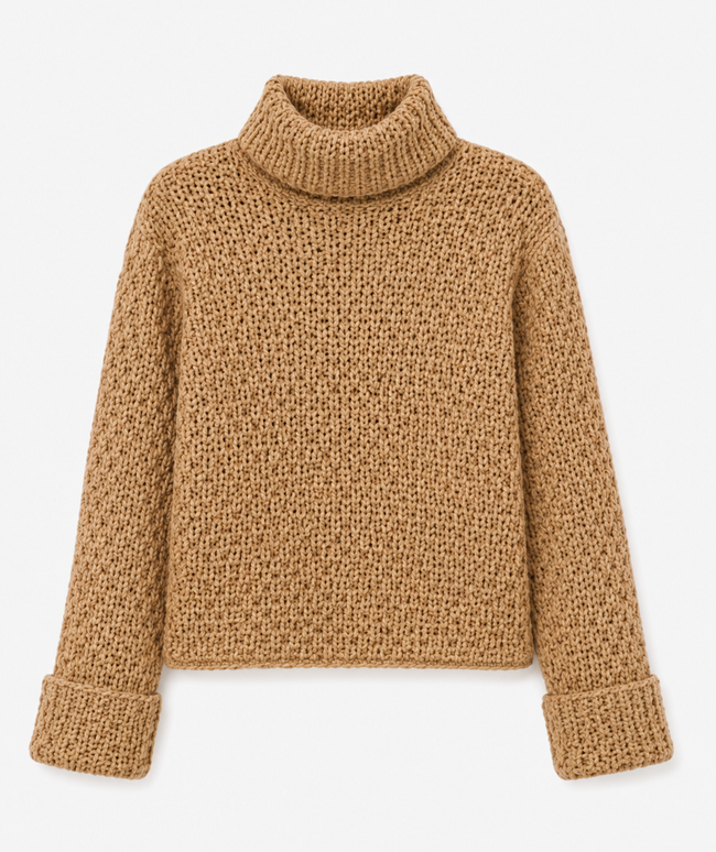 Women Brown Knit Sweater