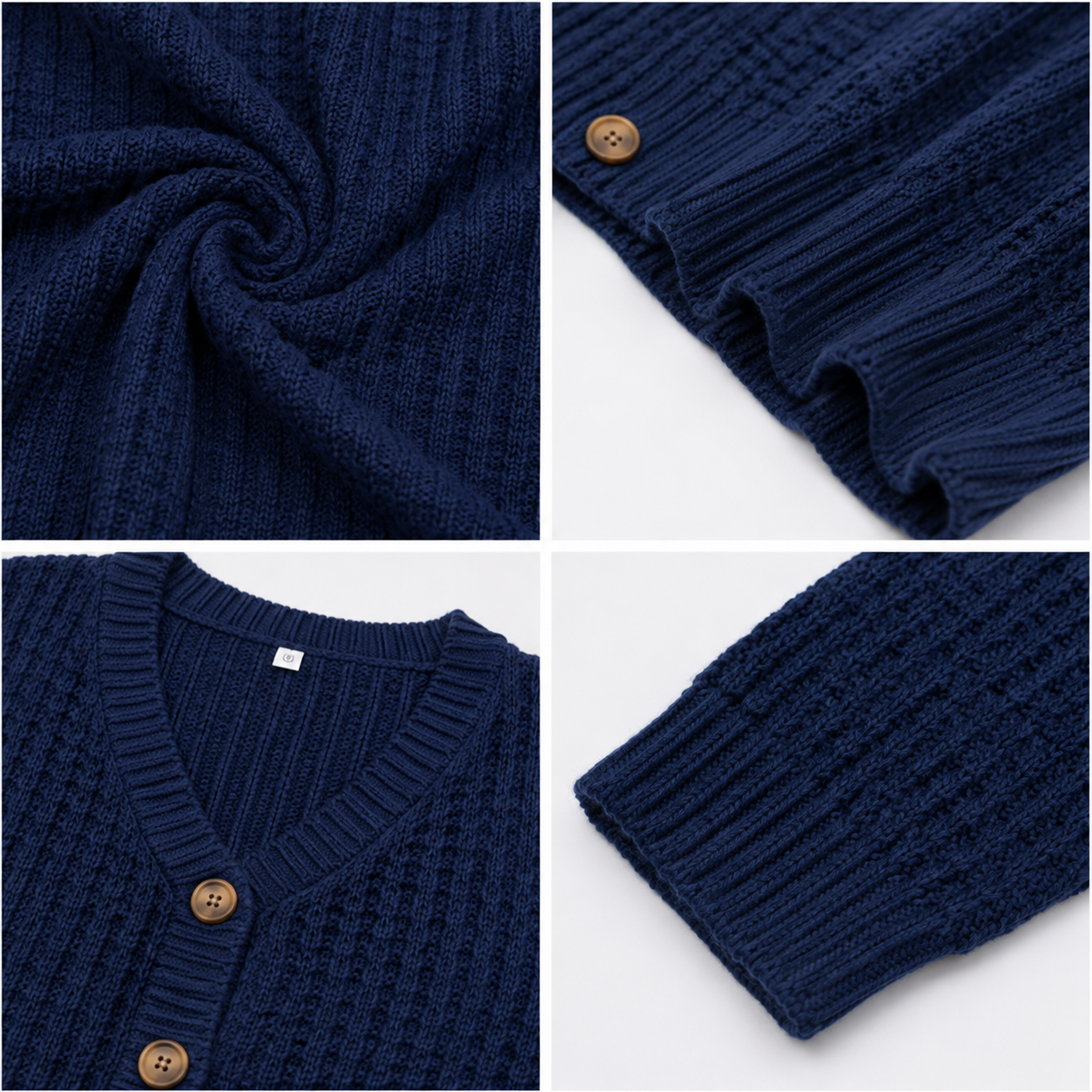 Women Blue Cardigan Sweater