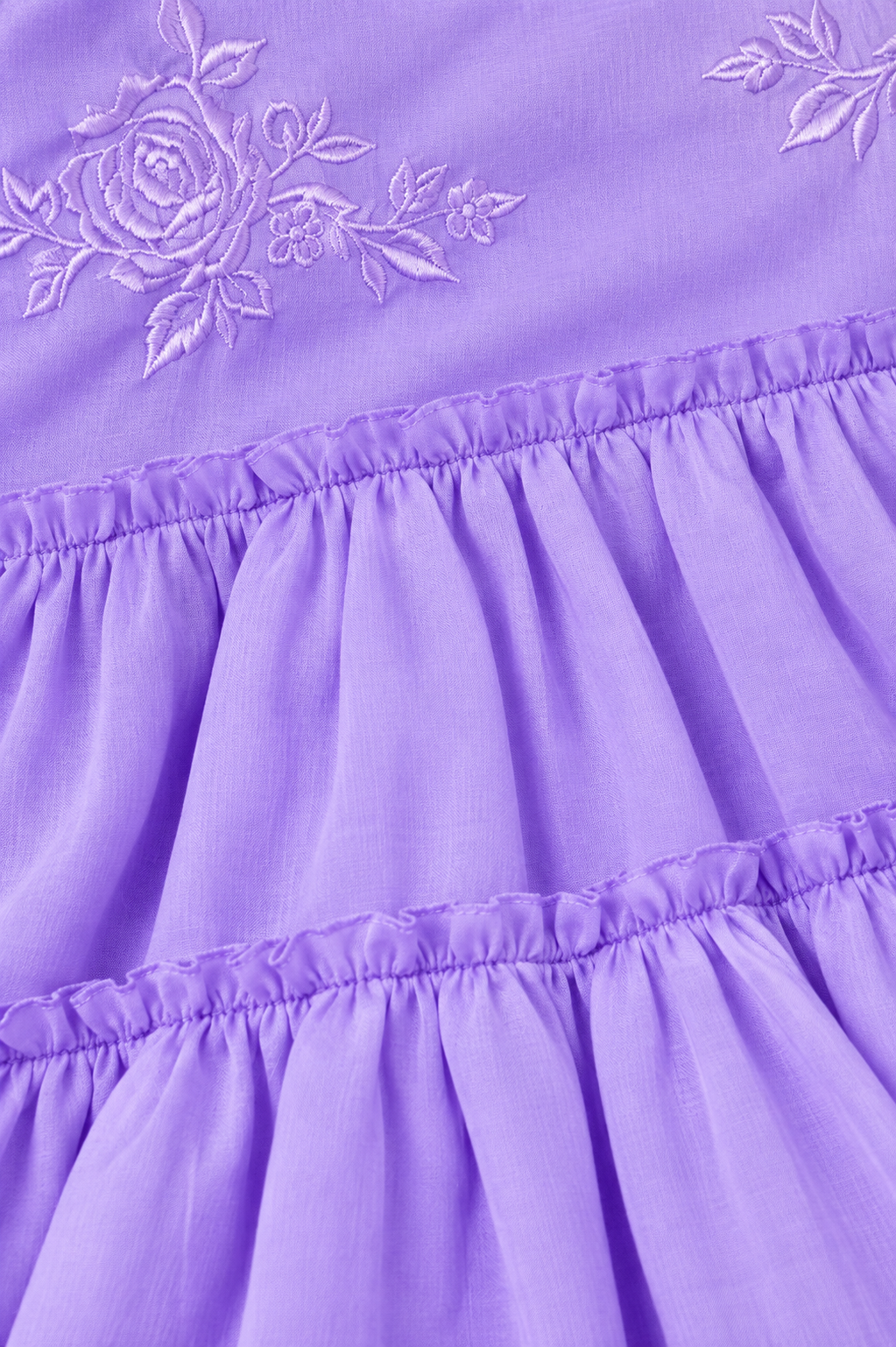 Women Purple Tiered Mini Dress
