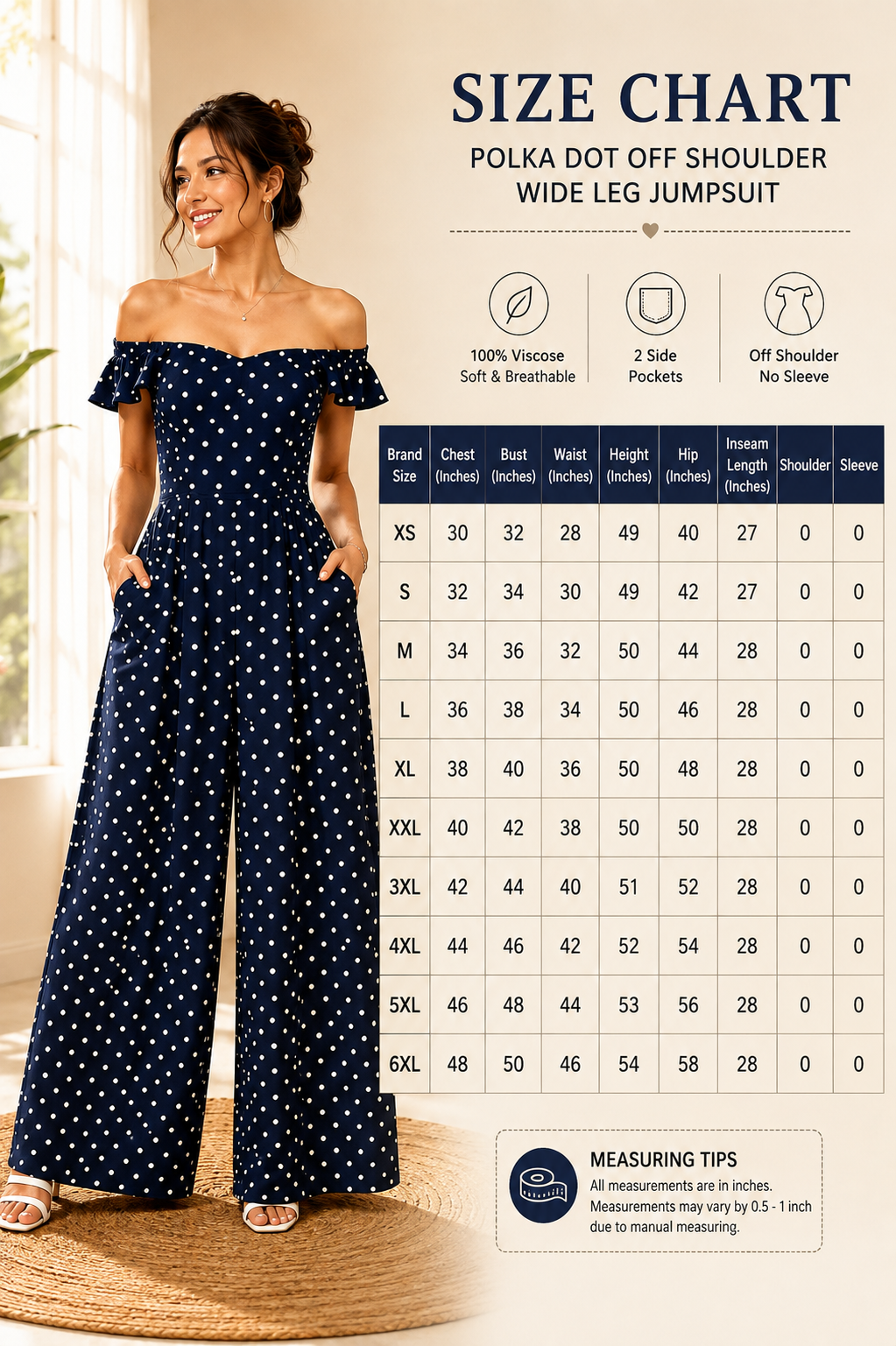 Women Blue Wide Leg Jumpsuit