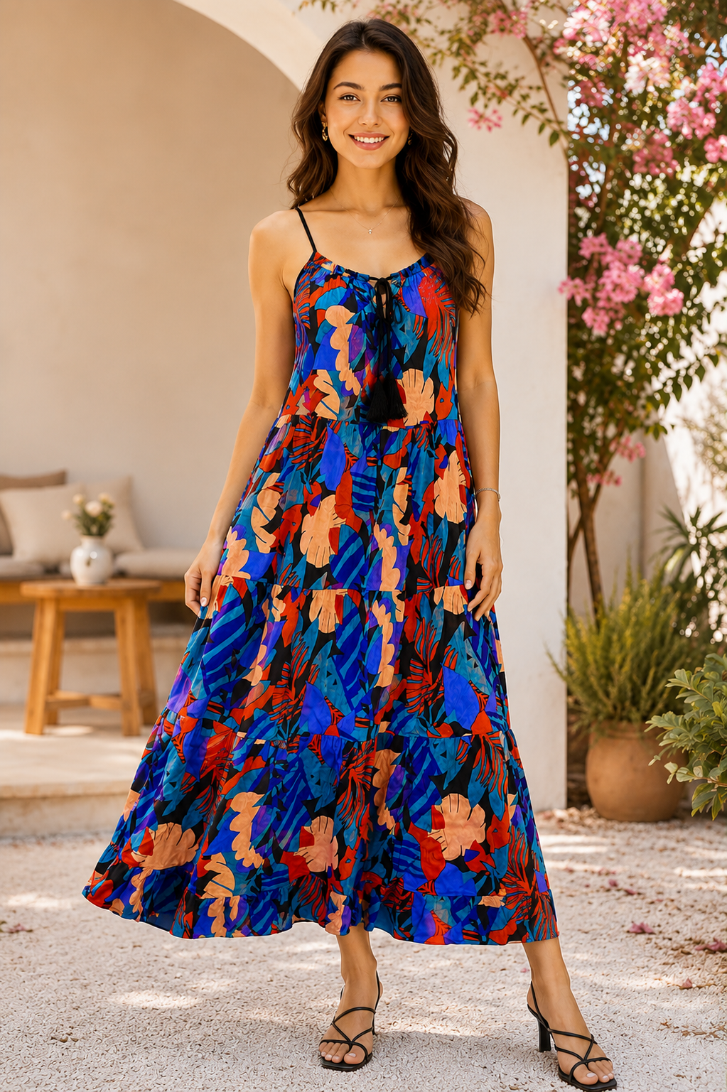 Women Multi Printed Maxi Dress