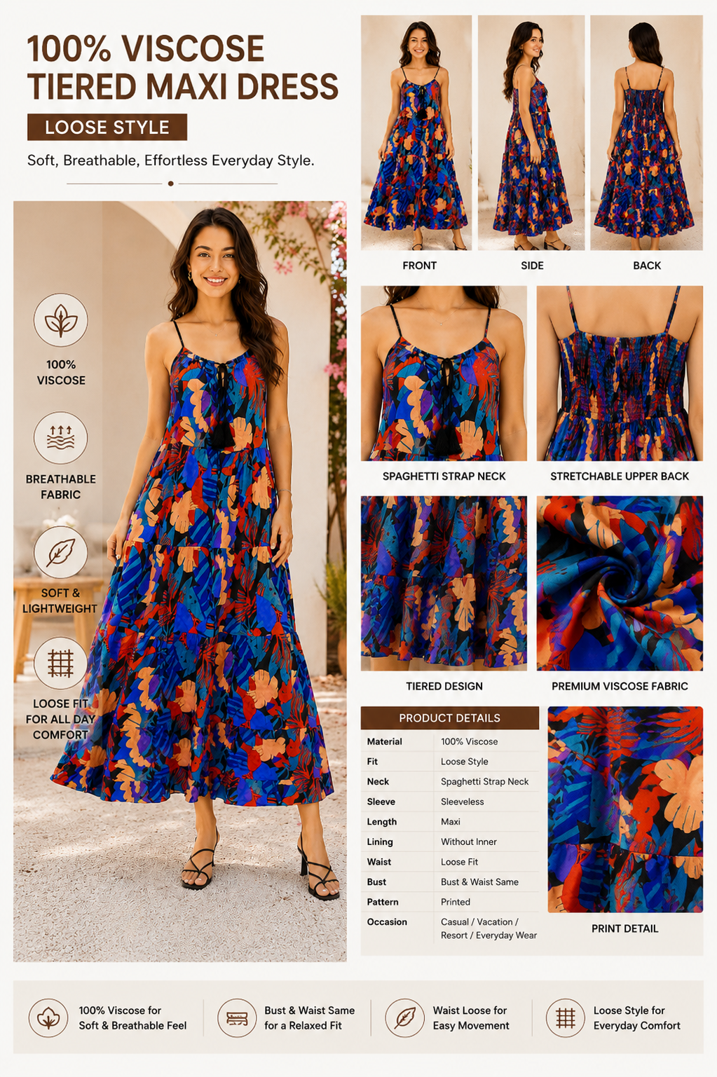 Women Multi Printed Maxi Dress