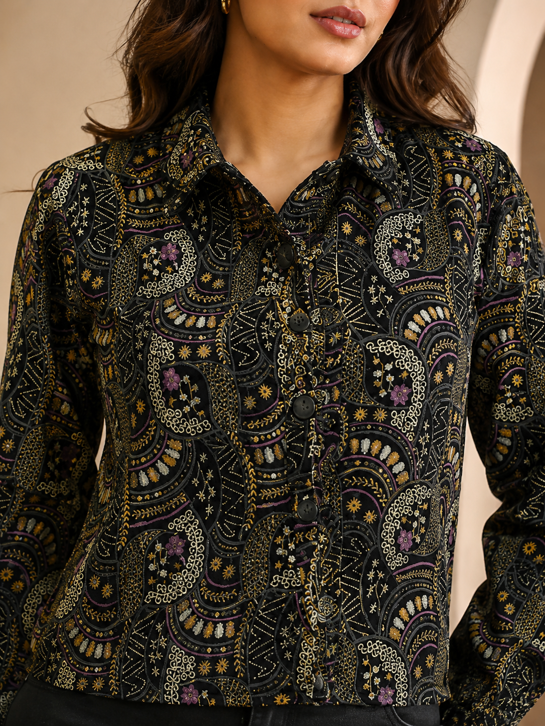Women Black Casual Jacket