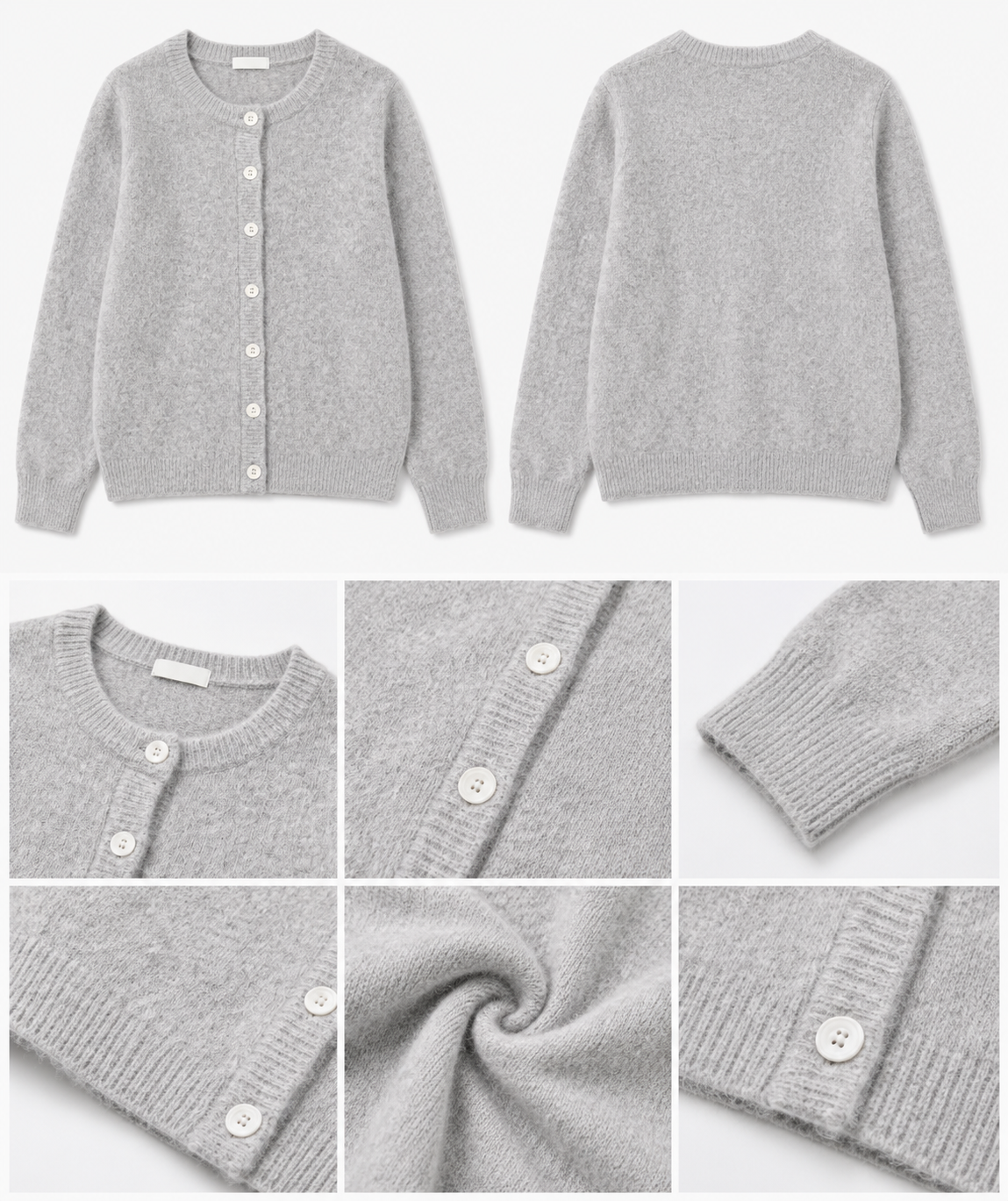 Women Grey Knit Sweater