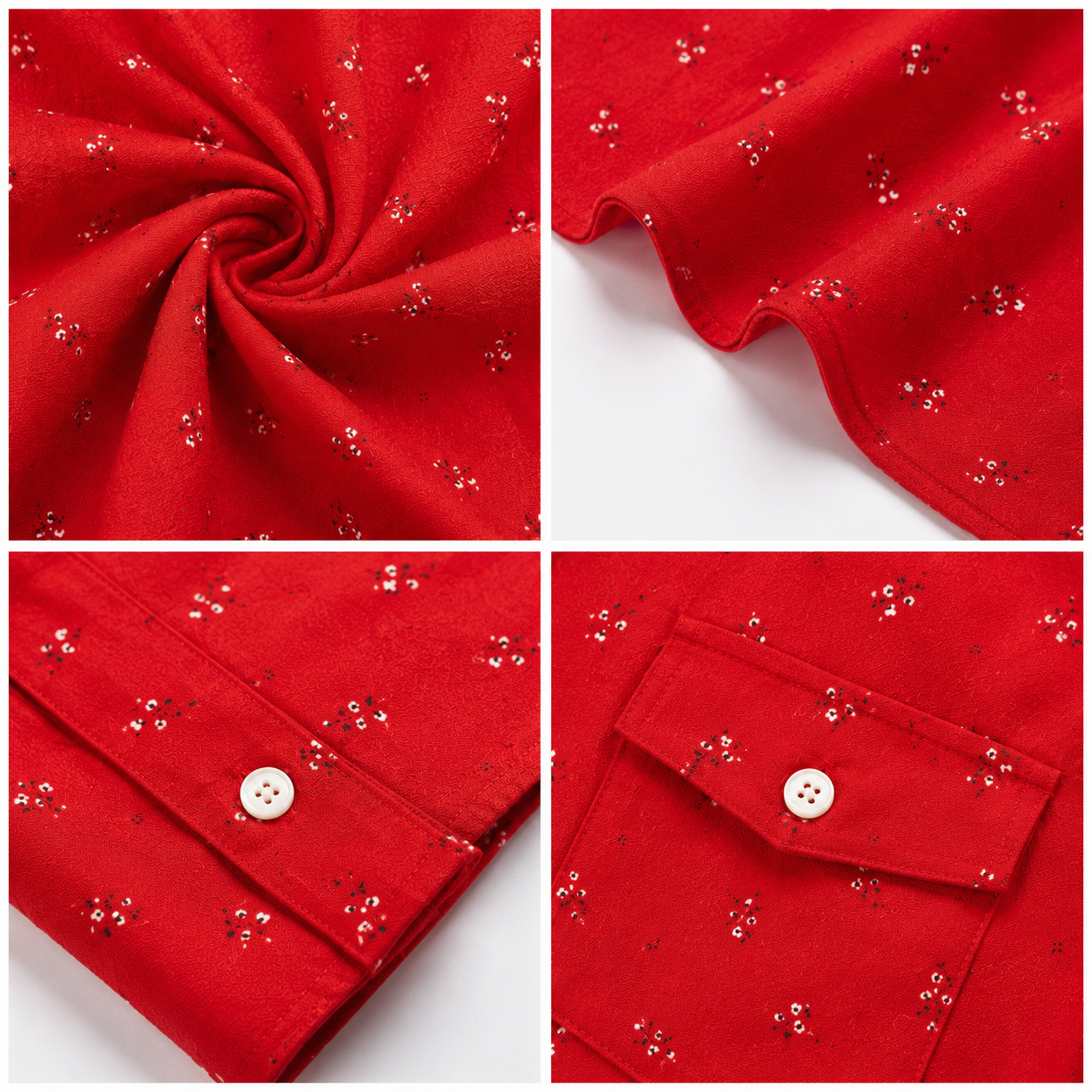 Women Red Shirt Style Top