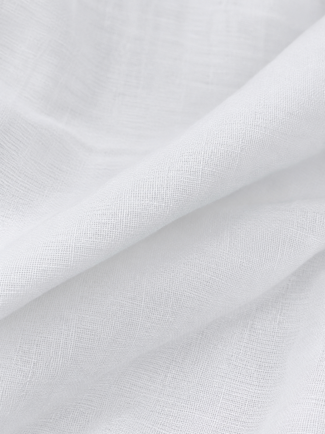 Women White Linen Blend Shirt