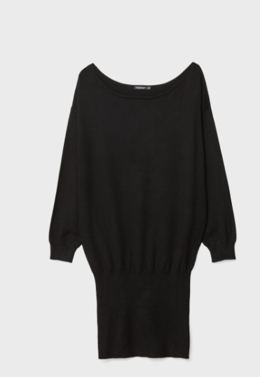Women Black Off-Shoulder Mini Dress