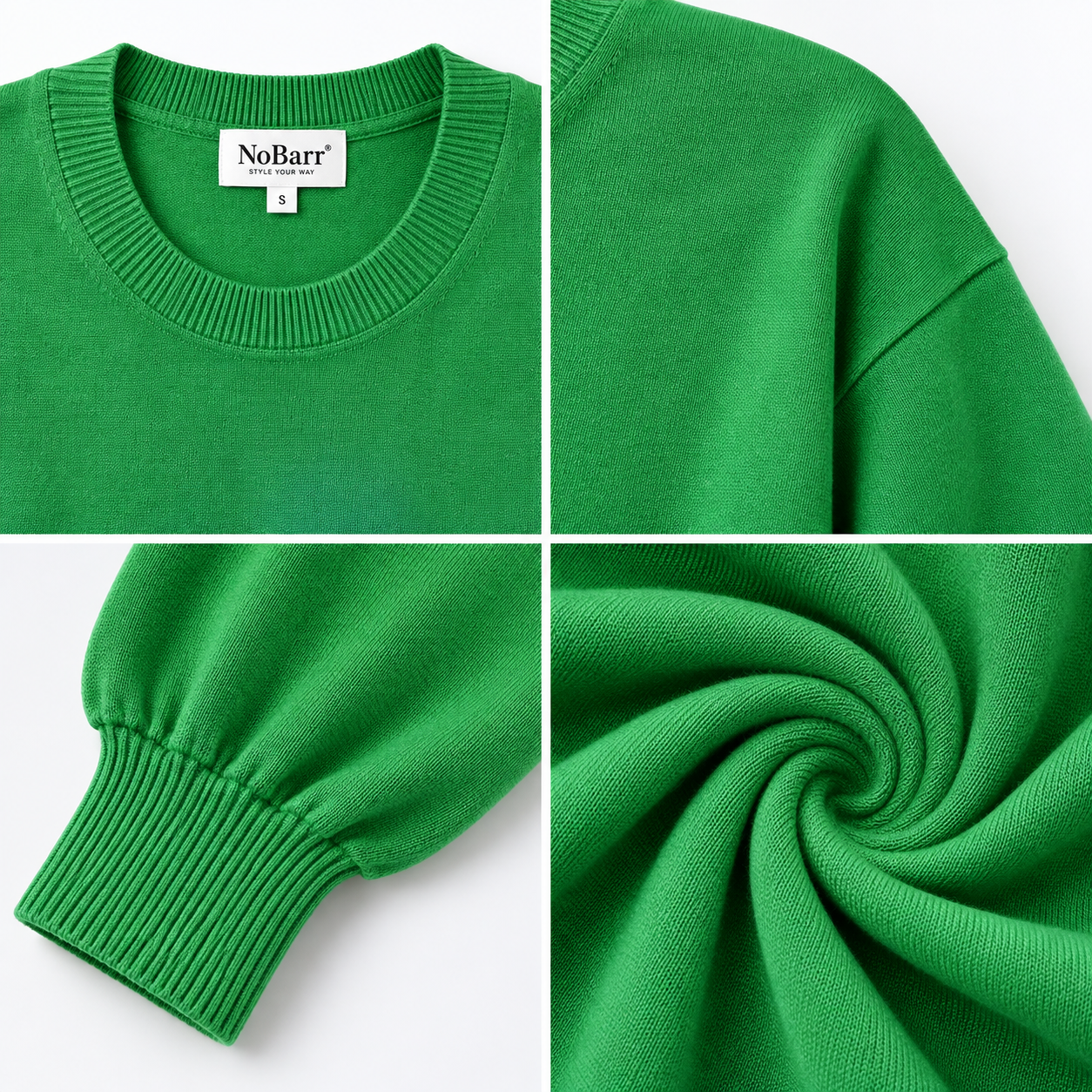 Women Green Knit Sweater