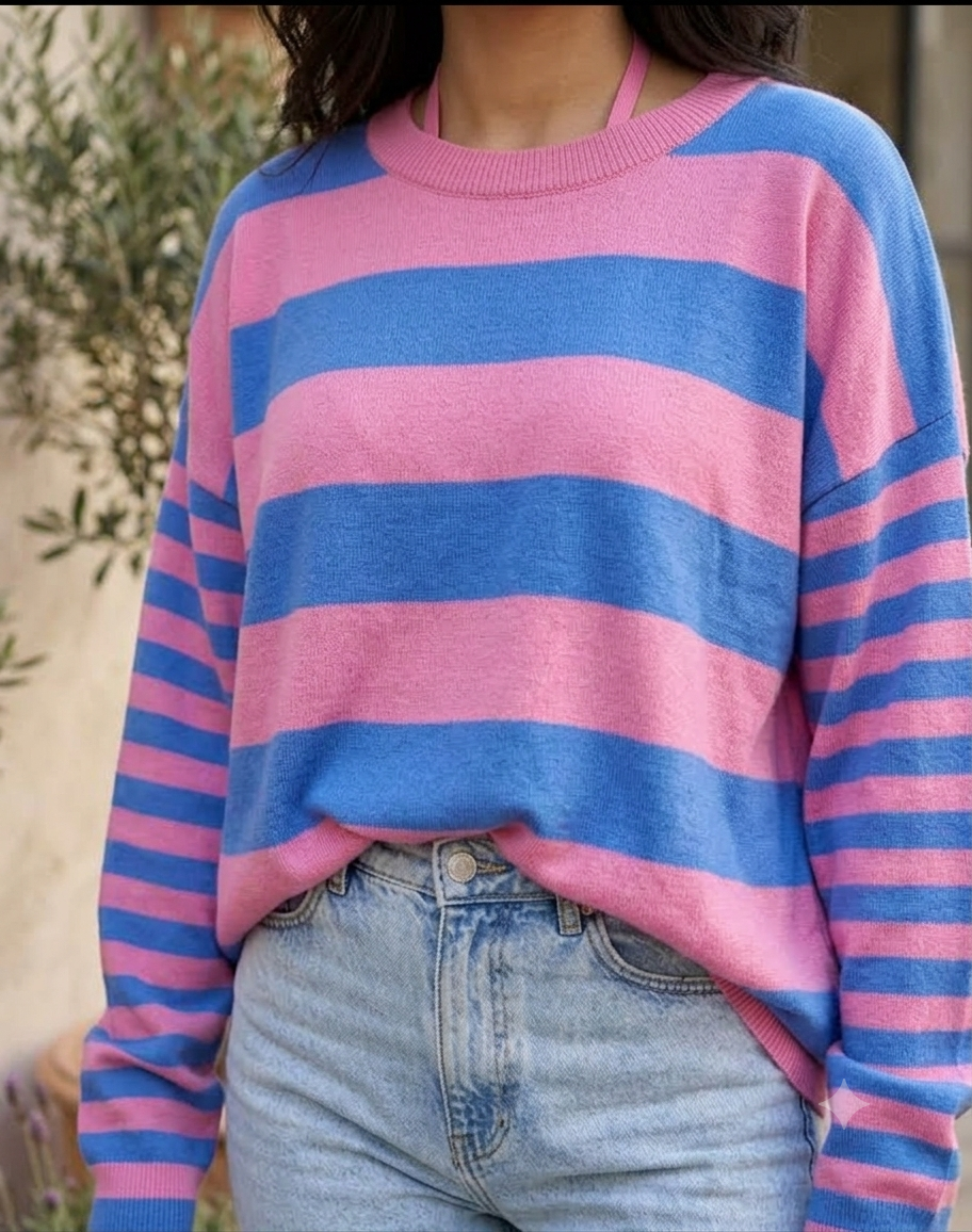 Women Pink Knit Sweater