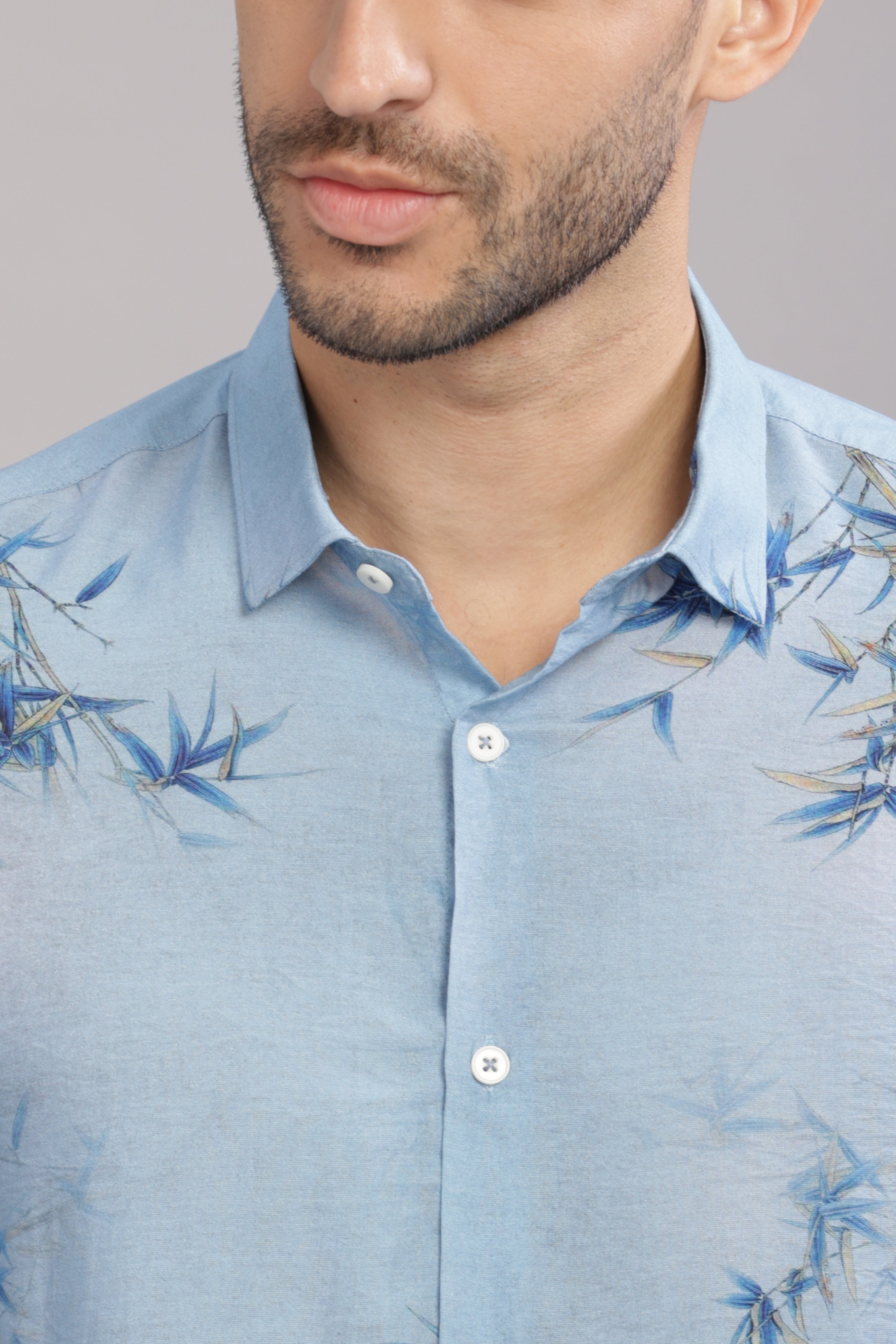 Men Blue Slim Fit Shirt