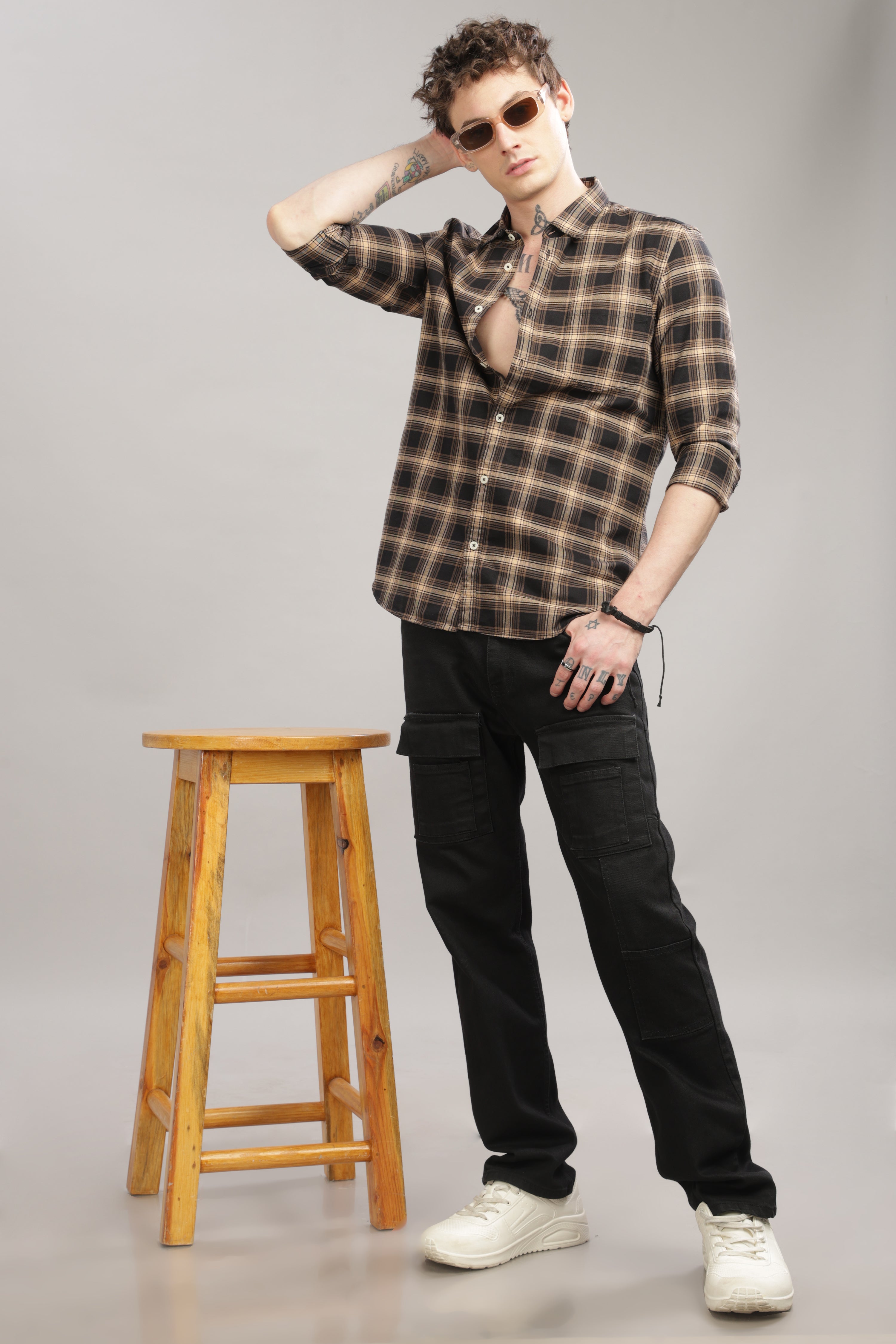 Men Black Slim Fit Shirt