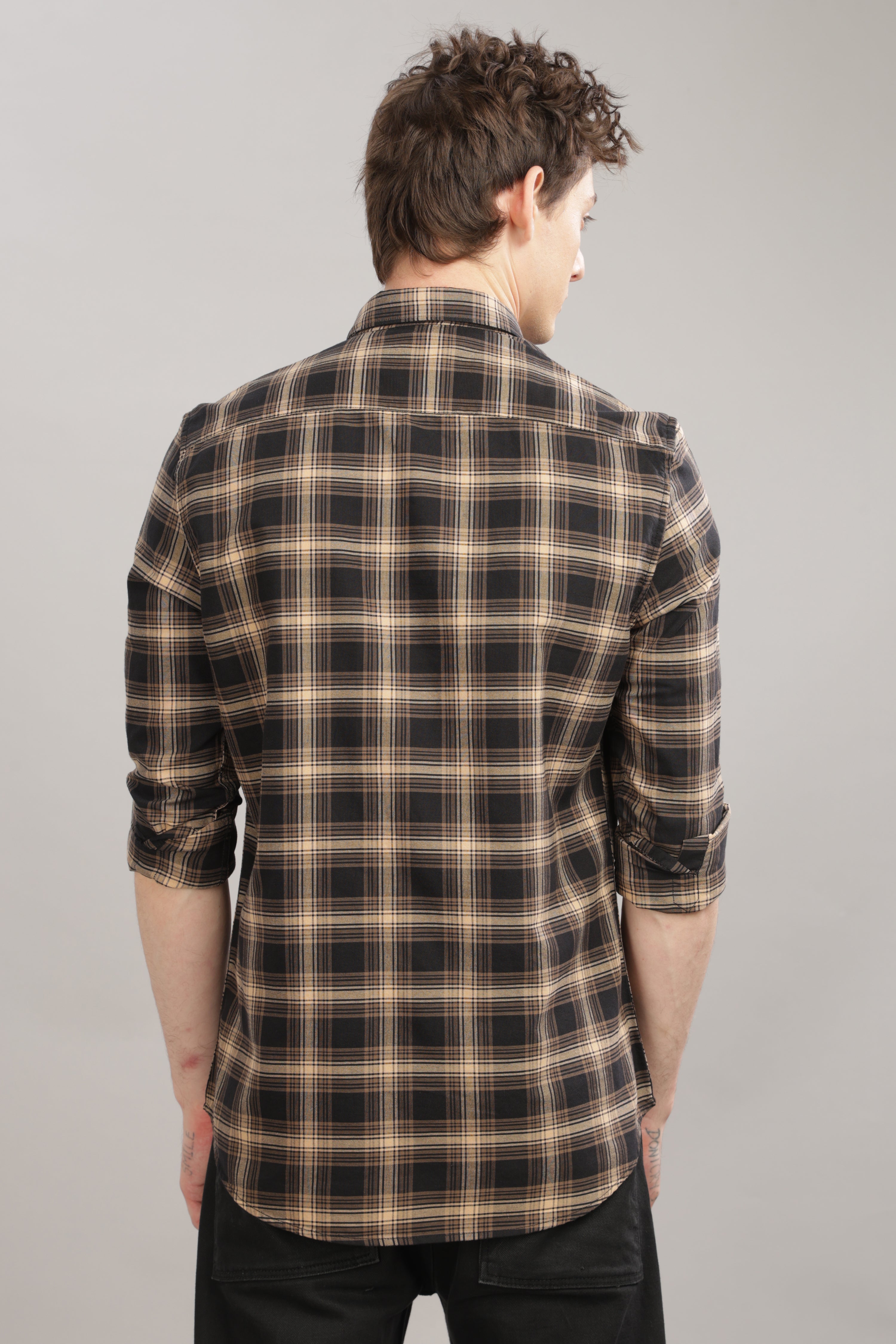 Men Black Slim Fit Shirt
