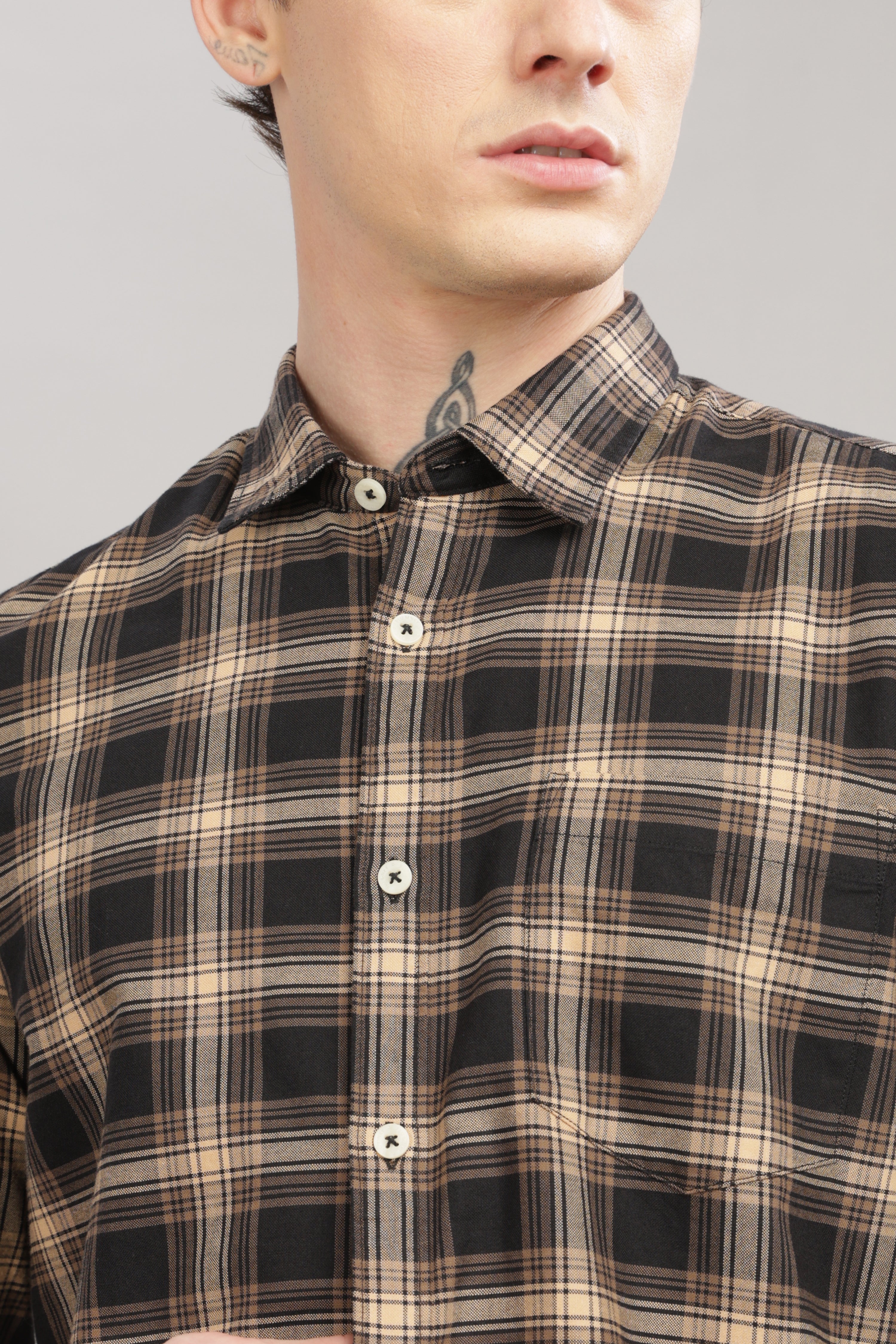 Men Black Slim Fit Shirt