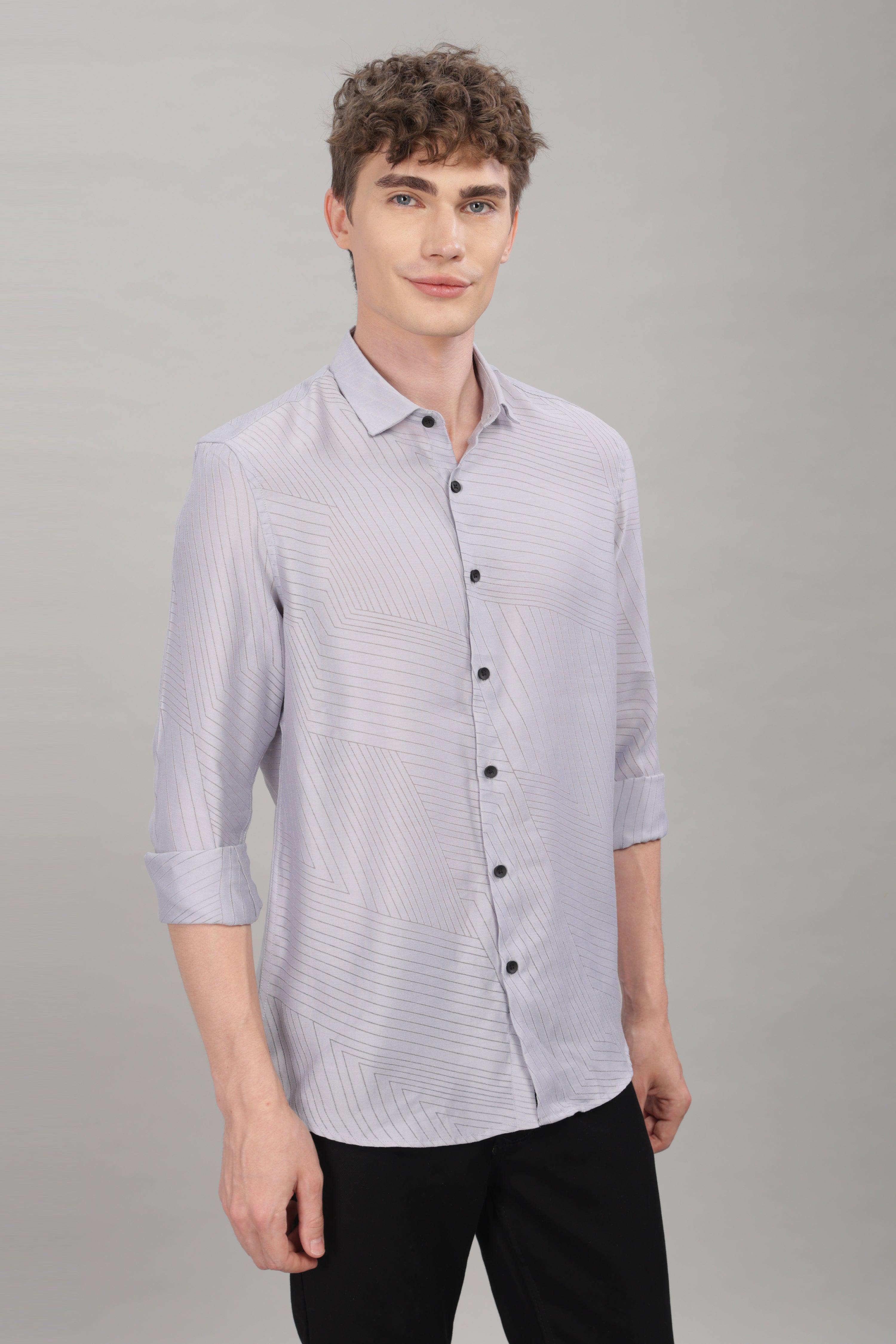 Men Blue Slim Fit Shirt