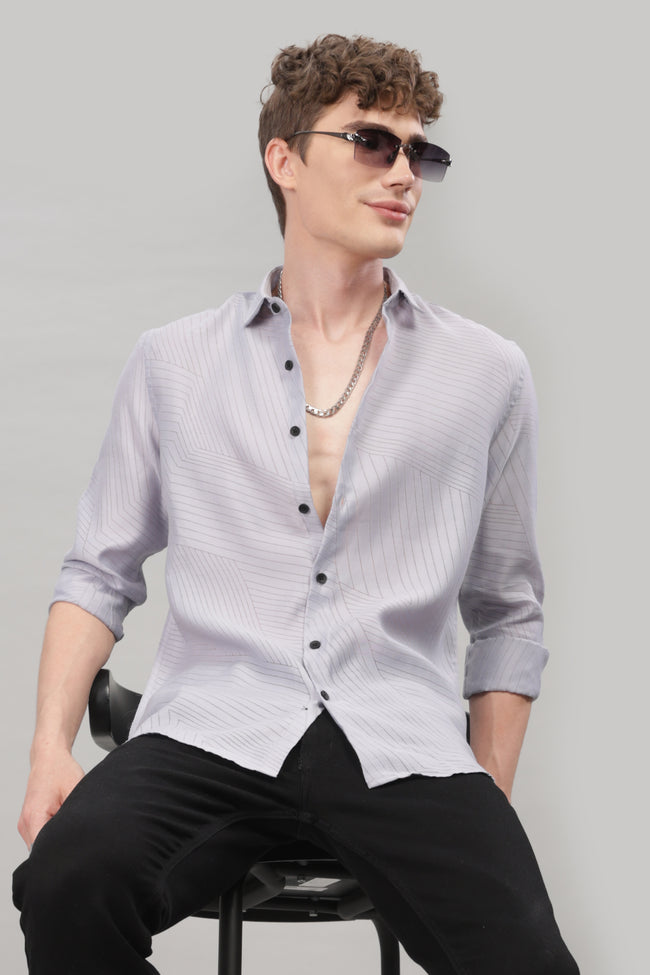 Men Blue Slim Fit Shirt