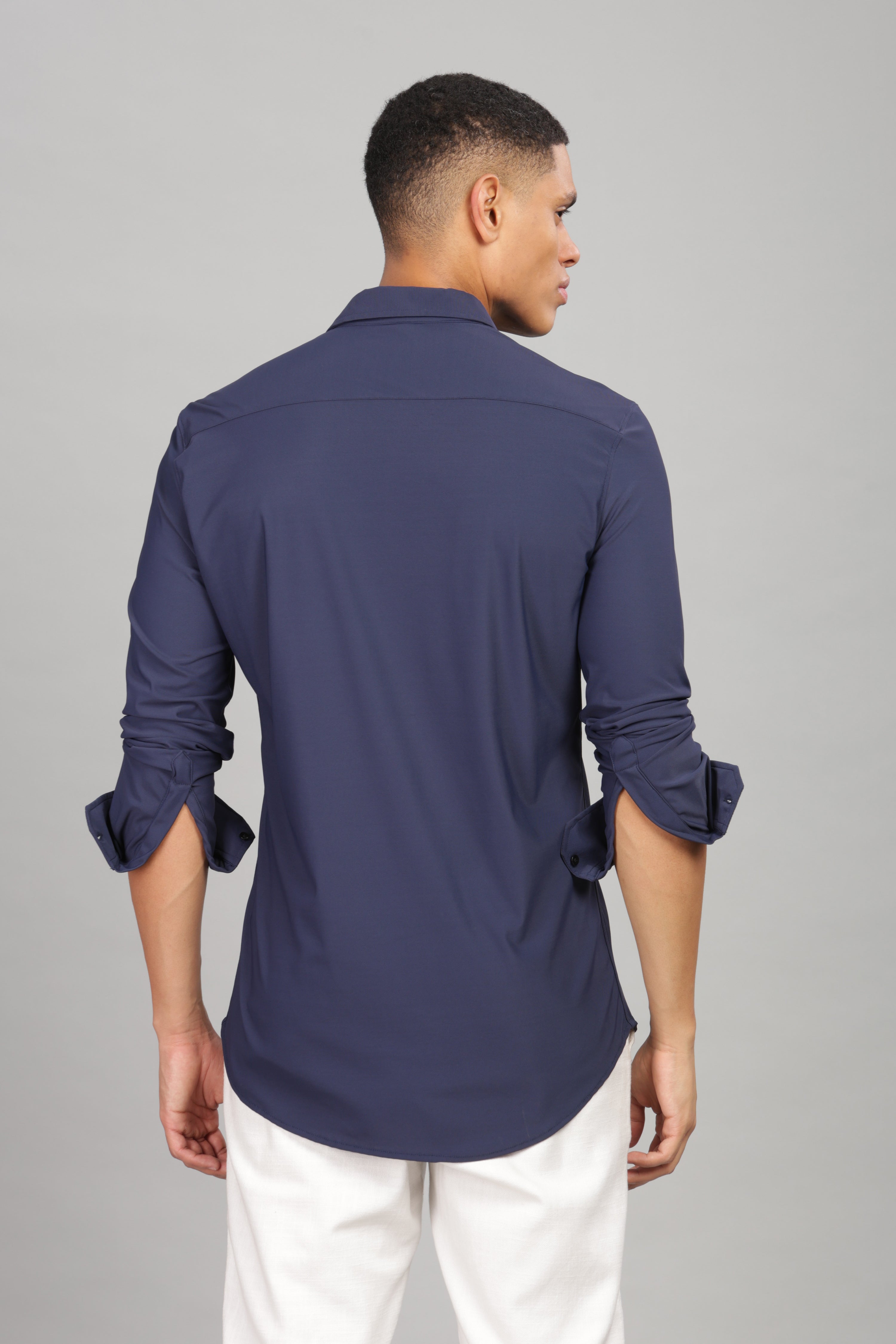 Men Blue Slim Fit Shirt