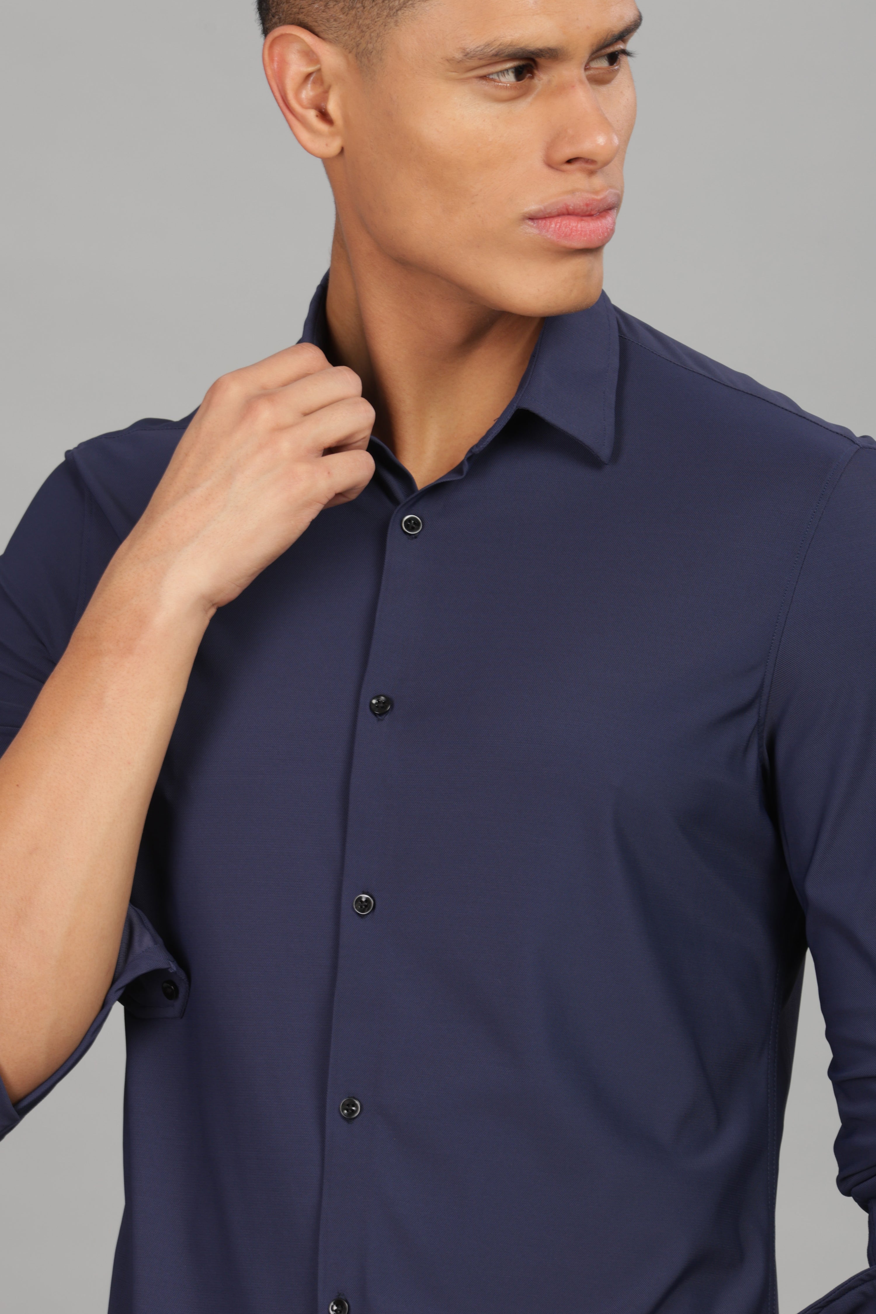 Men Blue Slim Fit Shirt