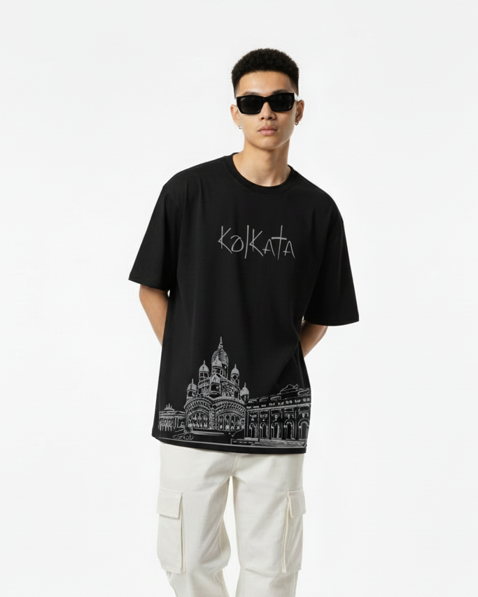 Men Printed Cotton Oversized T-Shirt