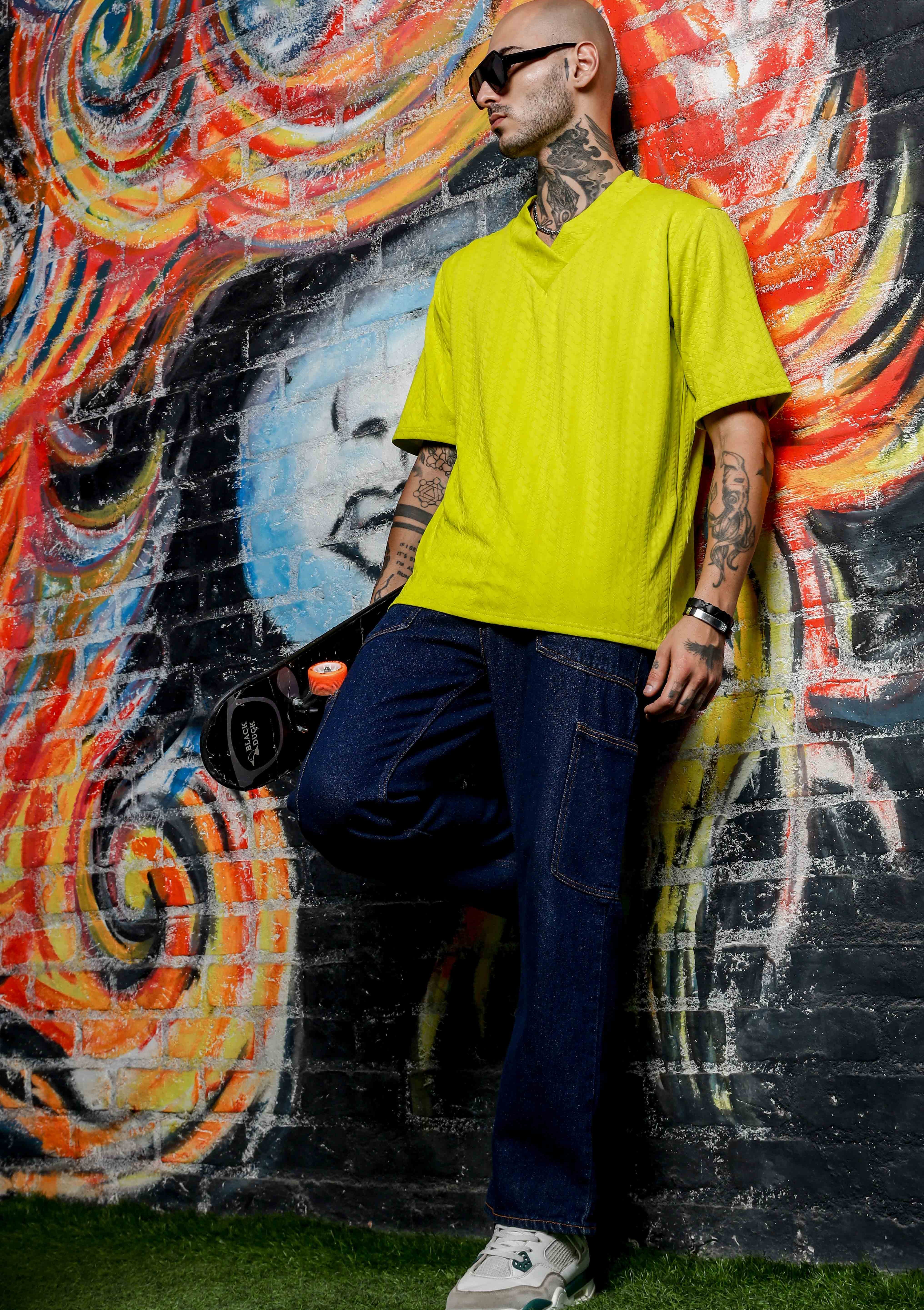 Unisex Green Oversized T-shirt