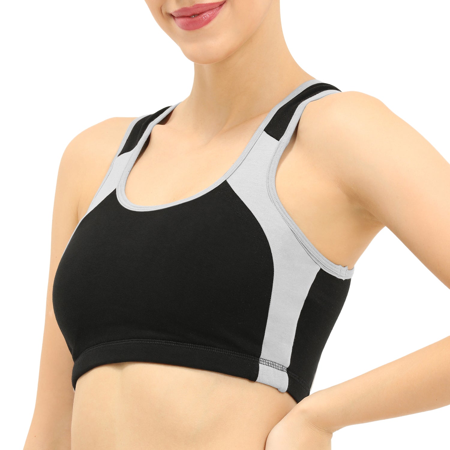 Padded Non-Wired Full Coverage Sports Bra