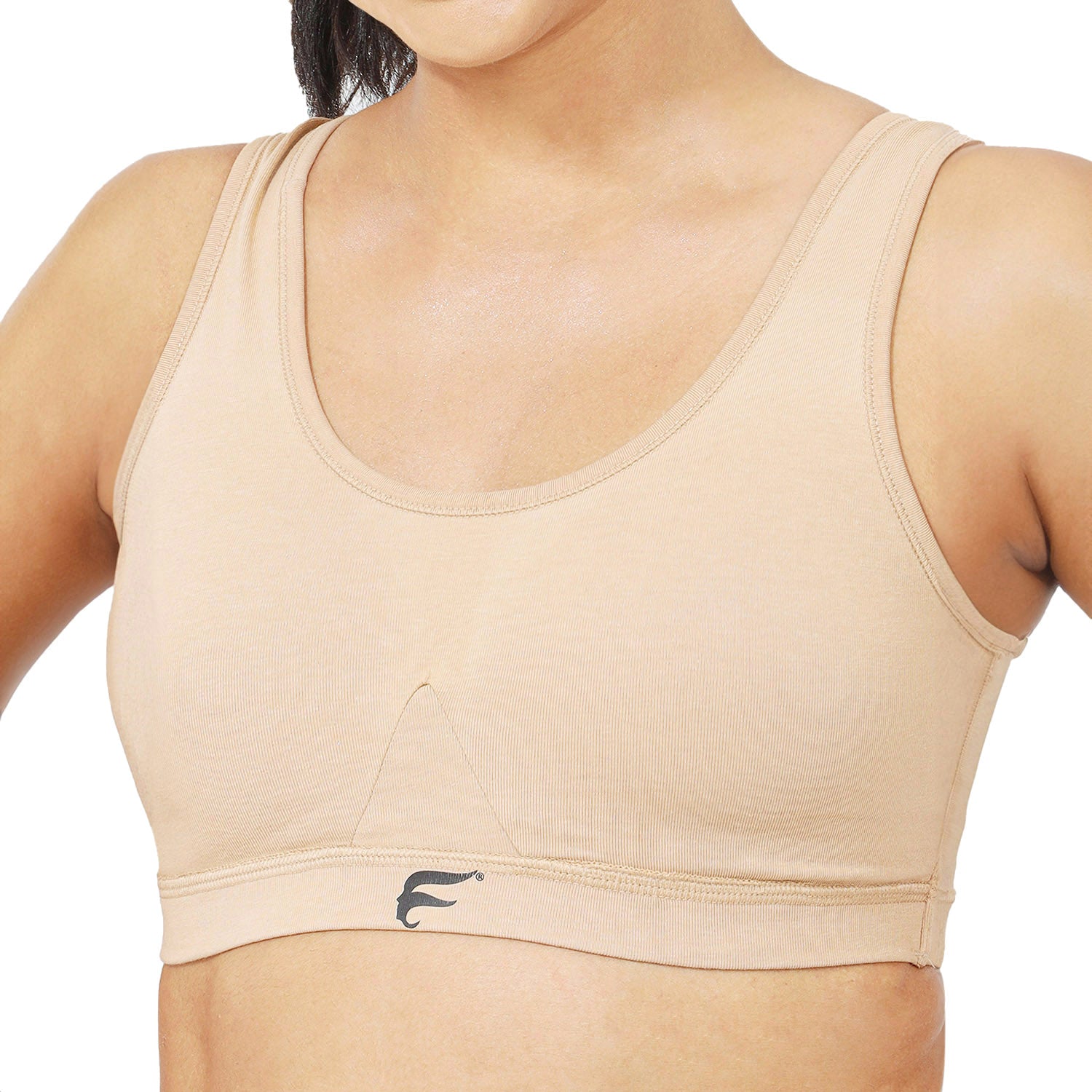 Non-Padded Non-Wired Full Coverage Sports Bra