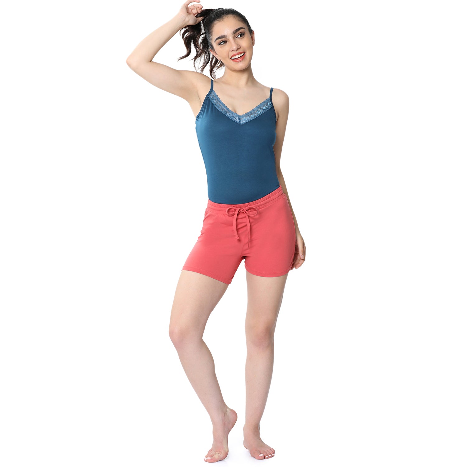 Women Coral Hot Shorts