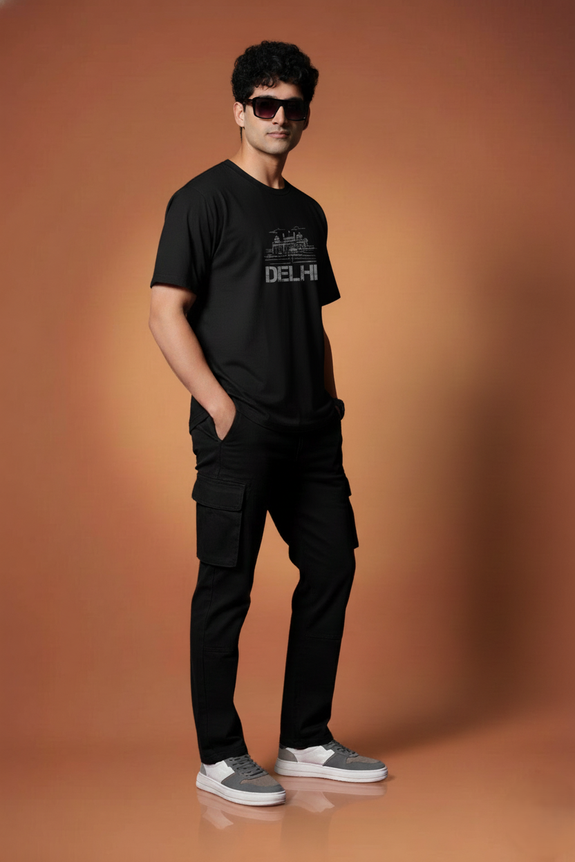 Men Printed Regular Cotton T-Shirt