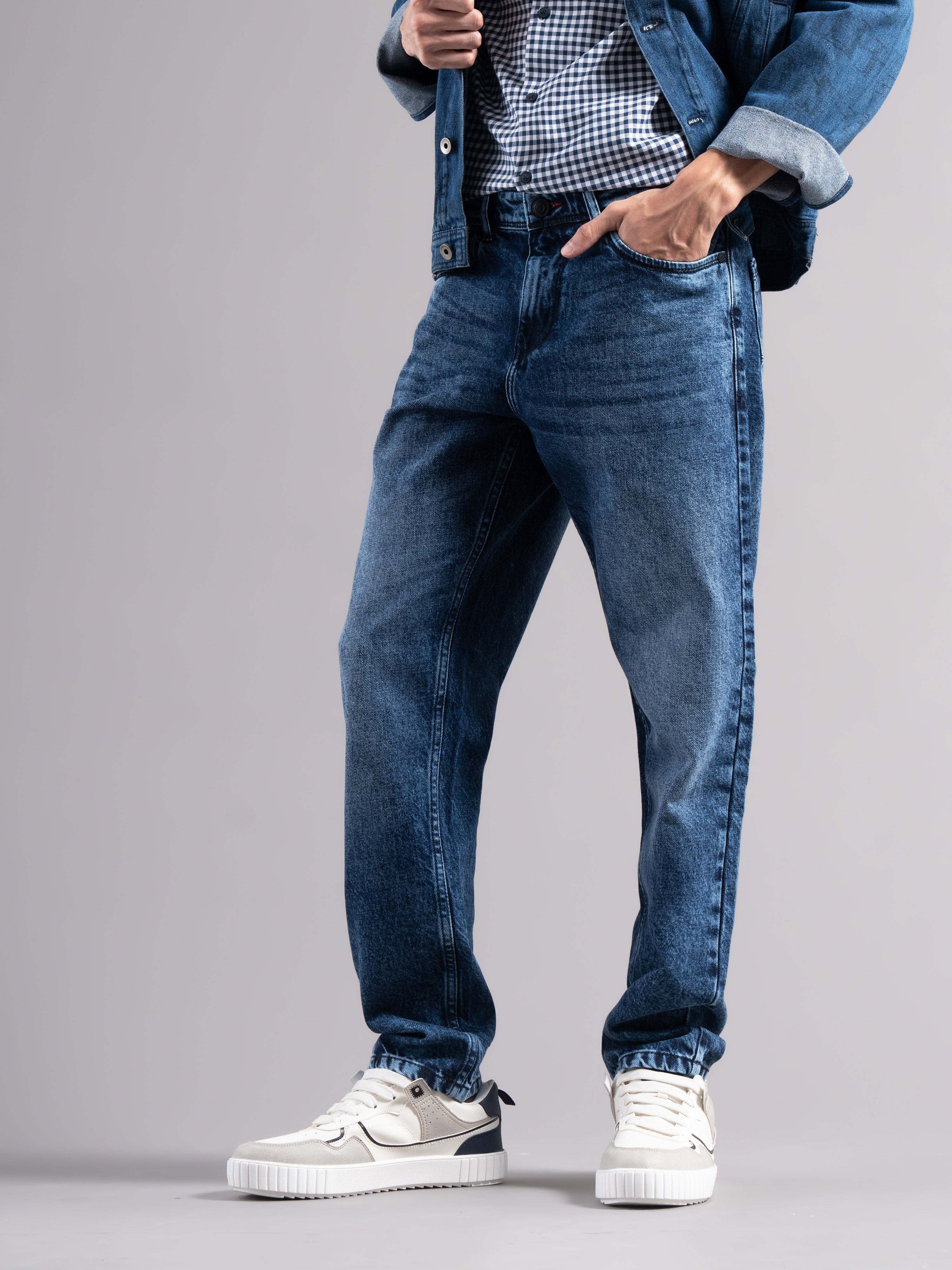 Men Blue Regular Fit Jeans