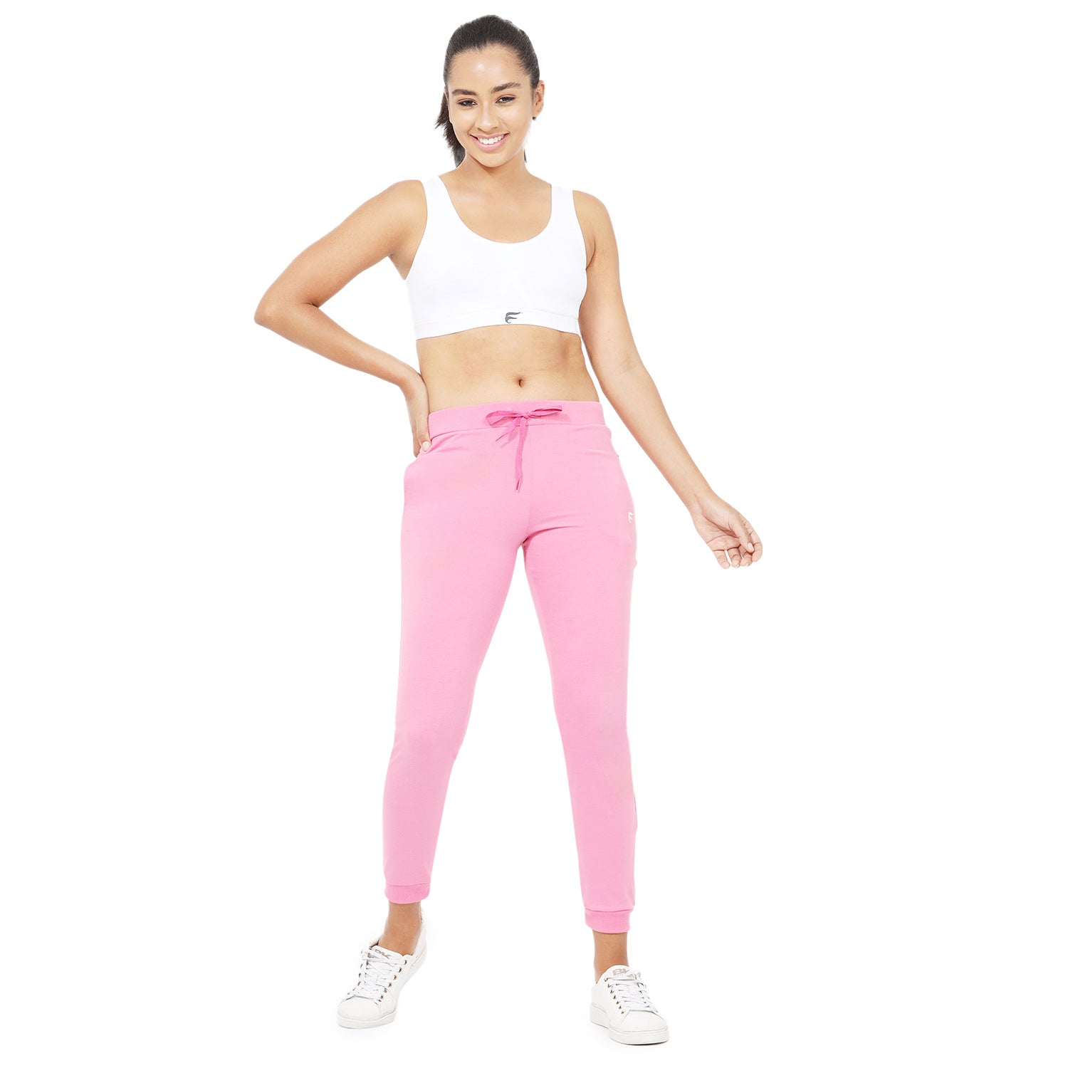 Women Pink Ankle Length Jogger Pant
