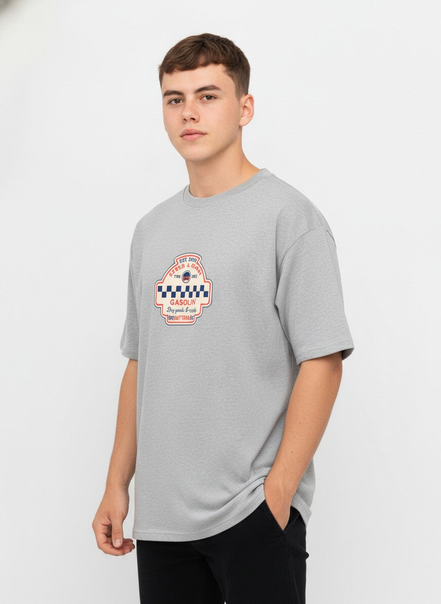 Men Oversized Cotton Printed T-Shirt