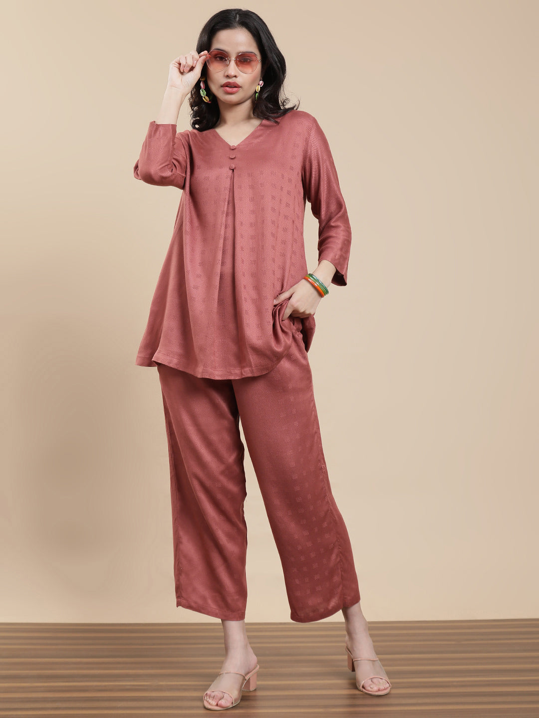 Women Peach Casual Top